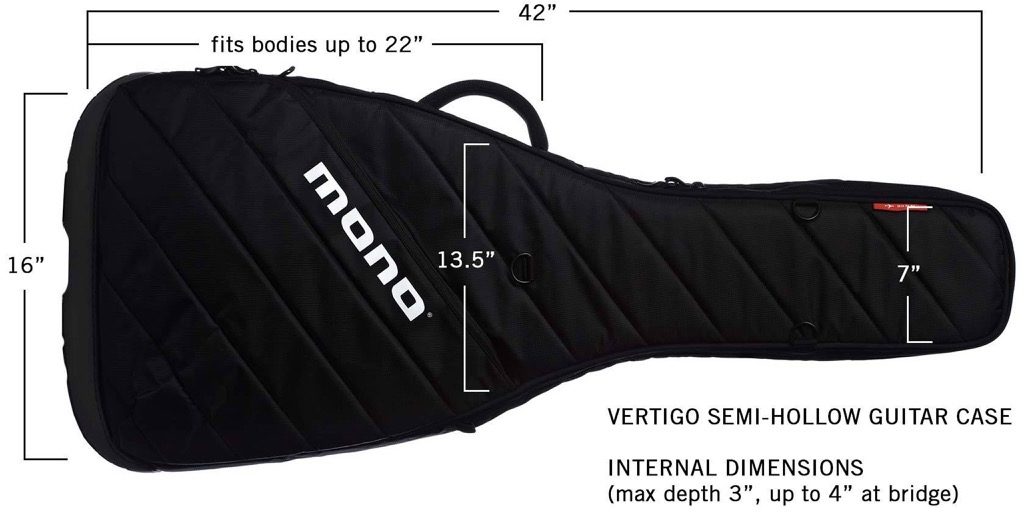 Mono Vertigo Semi-Hollowbody Electric Guitar Case 1 Mono Vertigo Semi-Hollowbody Electric Guitar Case