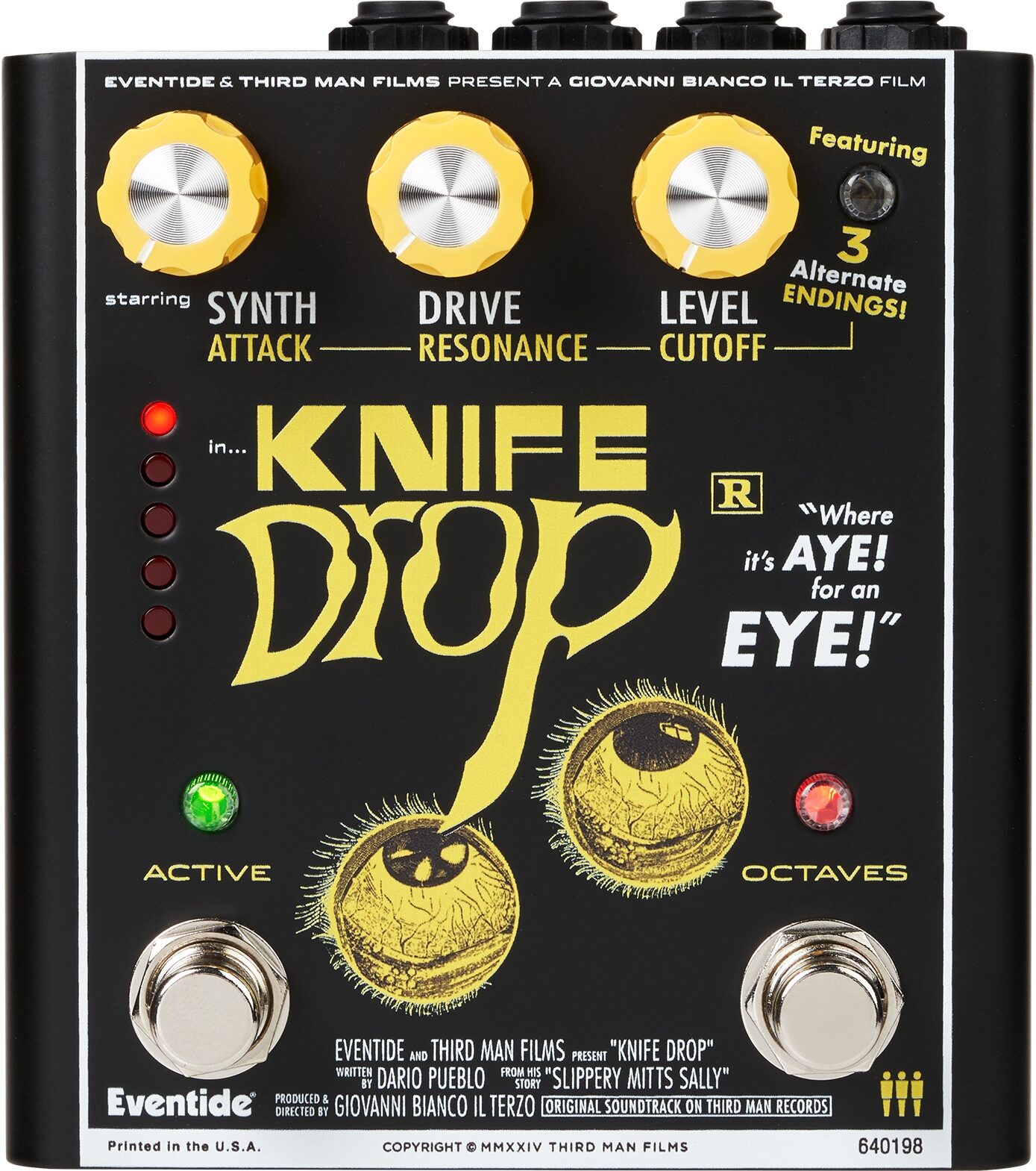 Eventide Knife Drop Fuzz and Octave Pedal