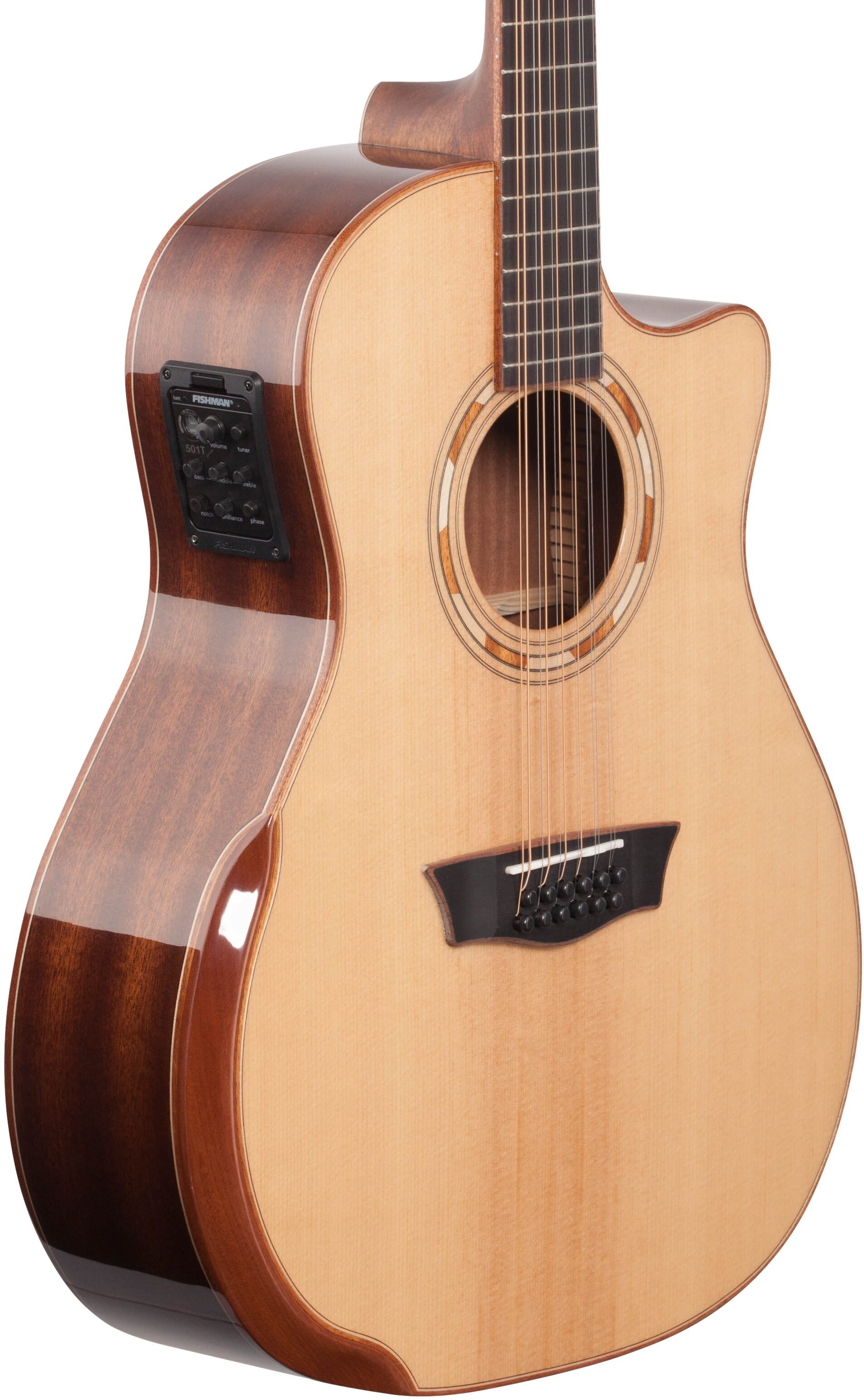 Washburn WCG15SCE12-O Deluxe Grand Auditorium Acoustic-Electric Guitar, 12-String