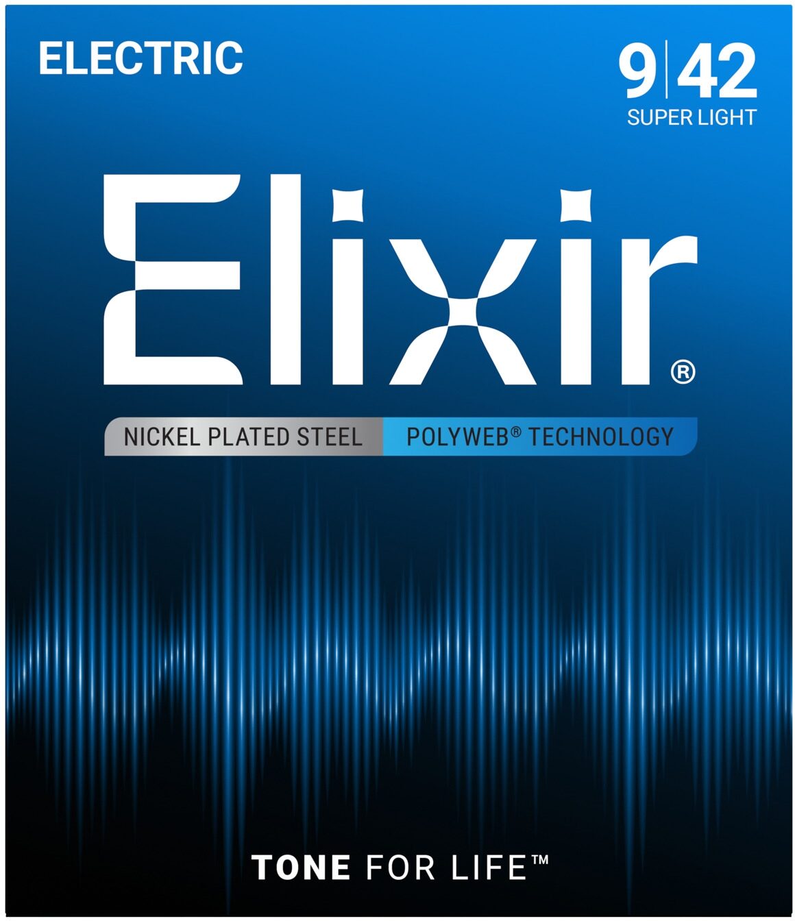 Elixir Nickel Plated Steel Polyweb Electric Guitar Strings