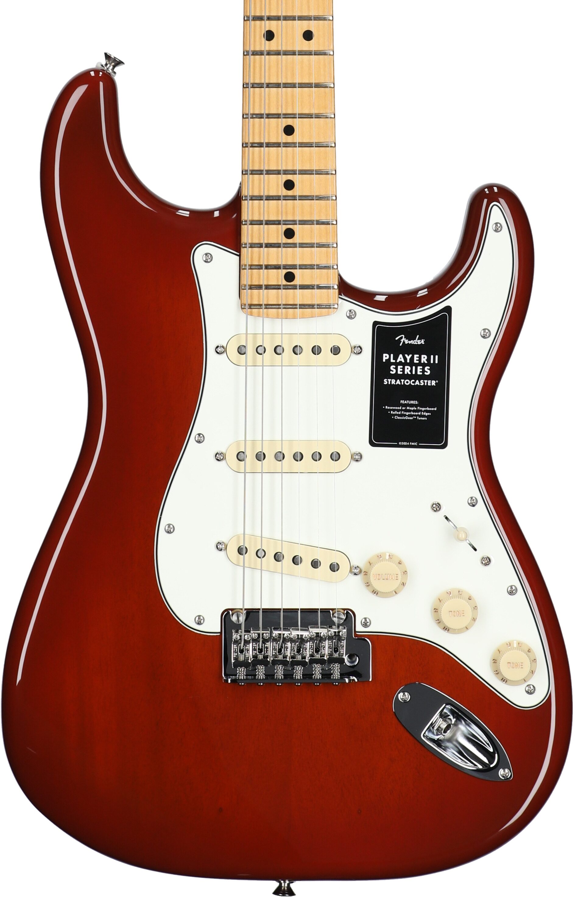 Fender Player II Stratocaster Chambered Mahogany Electric Guitar 1 Fender Player II Stratocaster Chambered Mahogany Electric Guitar