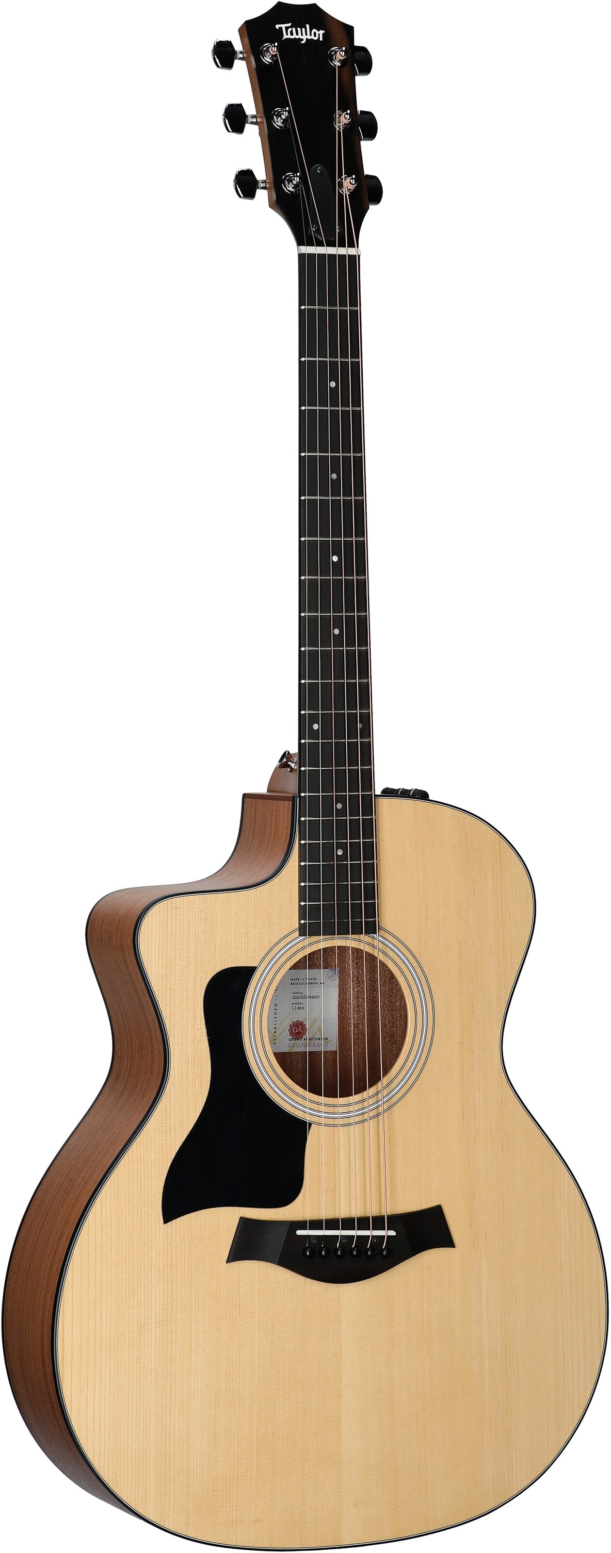 Taylor 114ce Grand Auditorium Acoustic-Electric Guitar, Left-Handed (with Gig Bag) 6 Taylor 114ce Grand Auditorium Acoustic-Electric Guitar, Left-Handed (with Gig Bag)