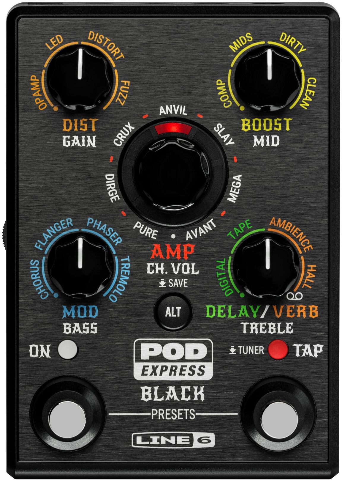 Line 6 POD Express Black Amp and Effects Processor Pedal