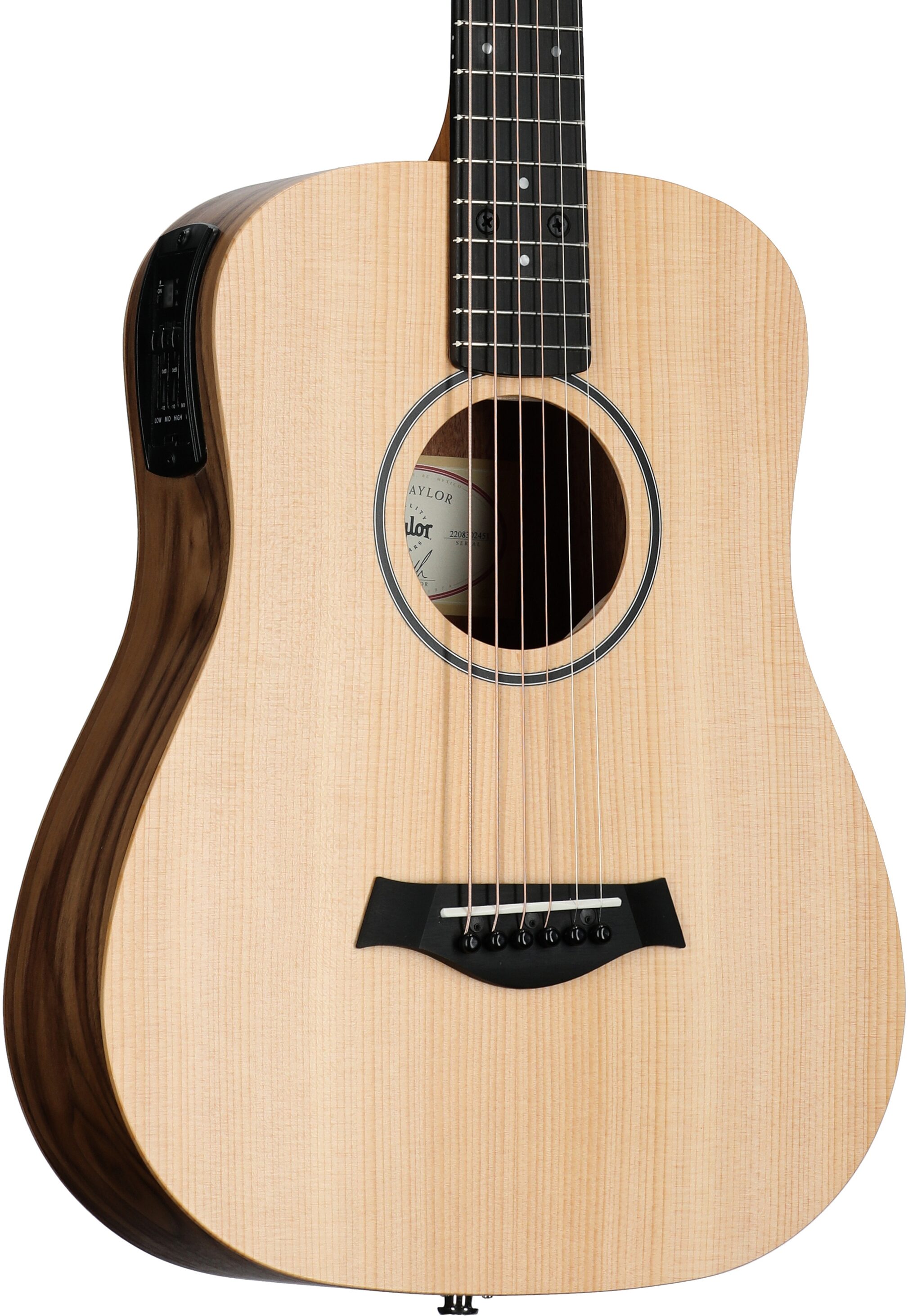 Taylor BT1e Baby Taylor 3/4-Size Acoustic-Electric Guitar (with Gig Bag)