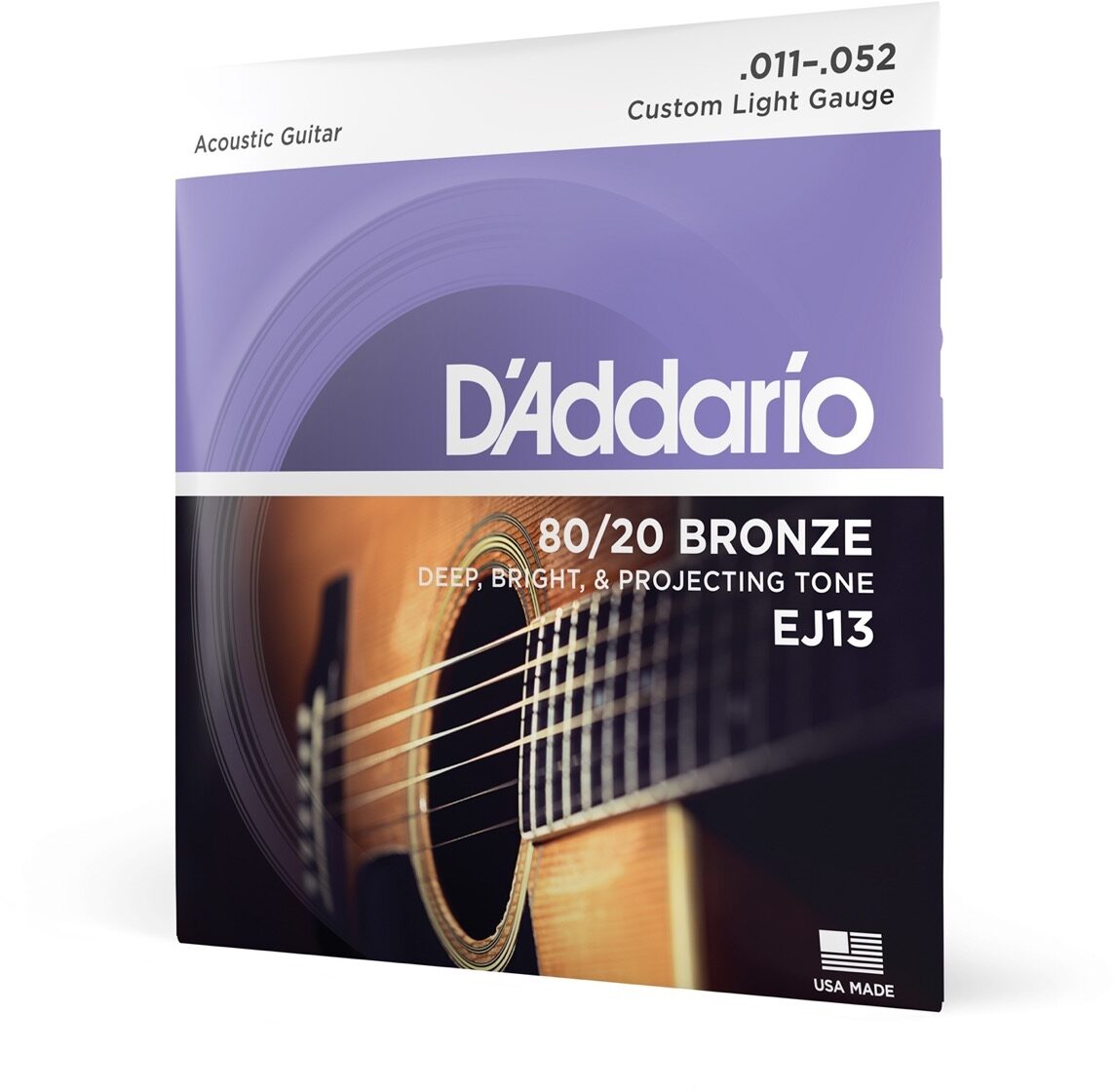 D'Addario 80/20 Bronze Acoustic Guitar Strings 1 D'Addario 80/20 Bronze Acoustic Guitar Strings