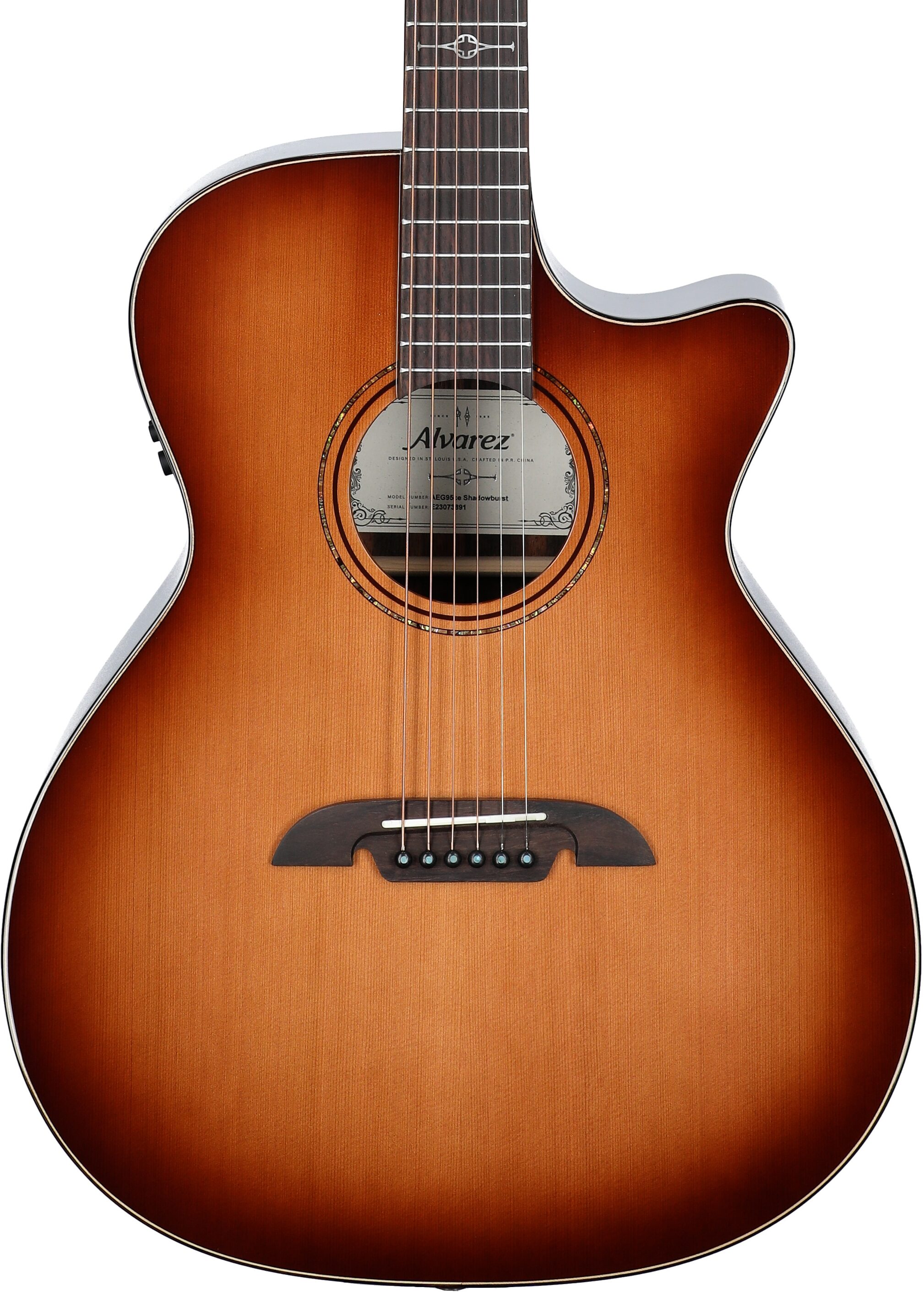 Alvarez AGE95CESHB Artist Elite Grand Auditorium Acoustic-Electric Guitar 5 Alvarez AGE95CESHB Artist Elite Grand Auditorium Acoustic-Electric Guitar
