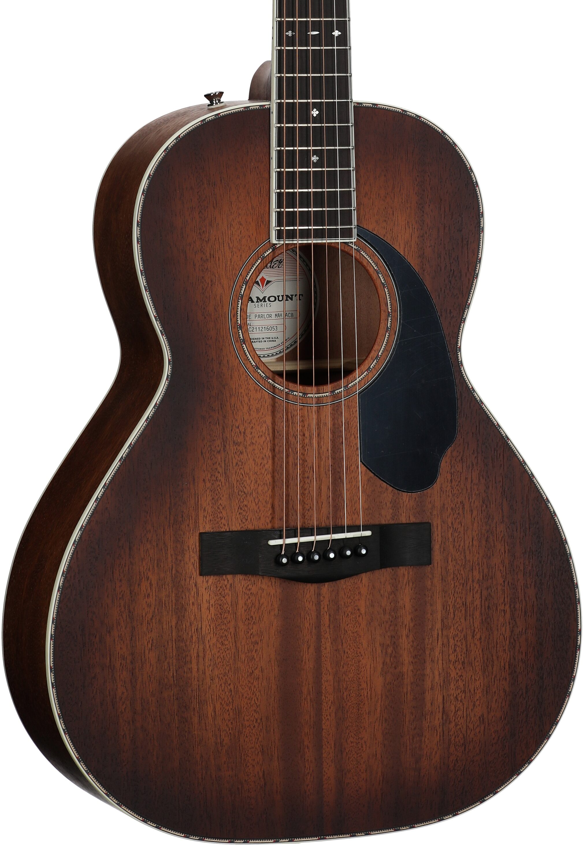 Fender Paramount PS-220E Parlor Acoustic-Electric Guitar (with Case) 1 Fender Paramount PS-220E Parlor Acoustic-Electric Guitar (with Case)