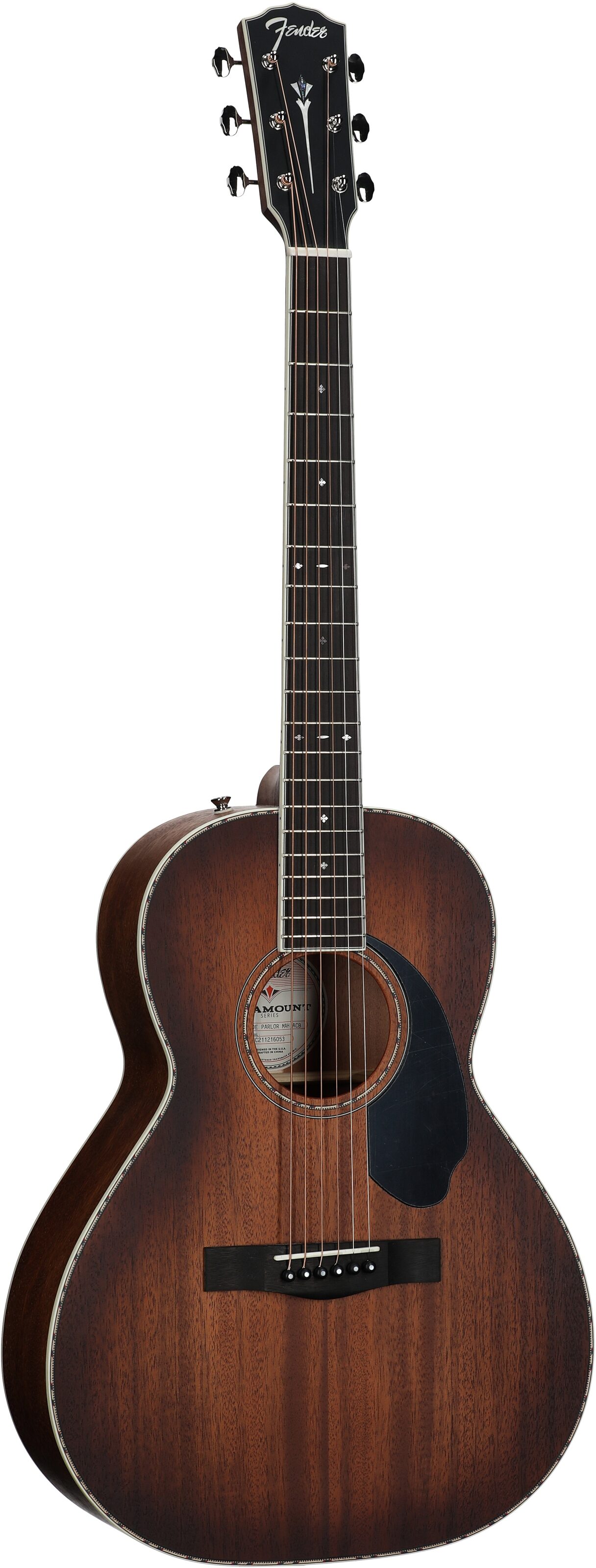 Fender Paramount PS-220E Parlor Acoustic-Electric Guitar (with Case) 6 Fender Paramount PS-220E Parlor Acoustic-Electric Guitar (with Case)