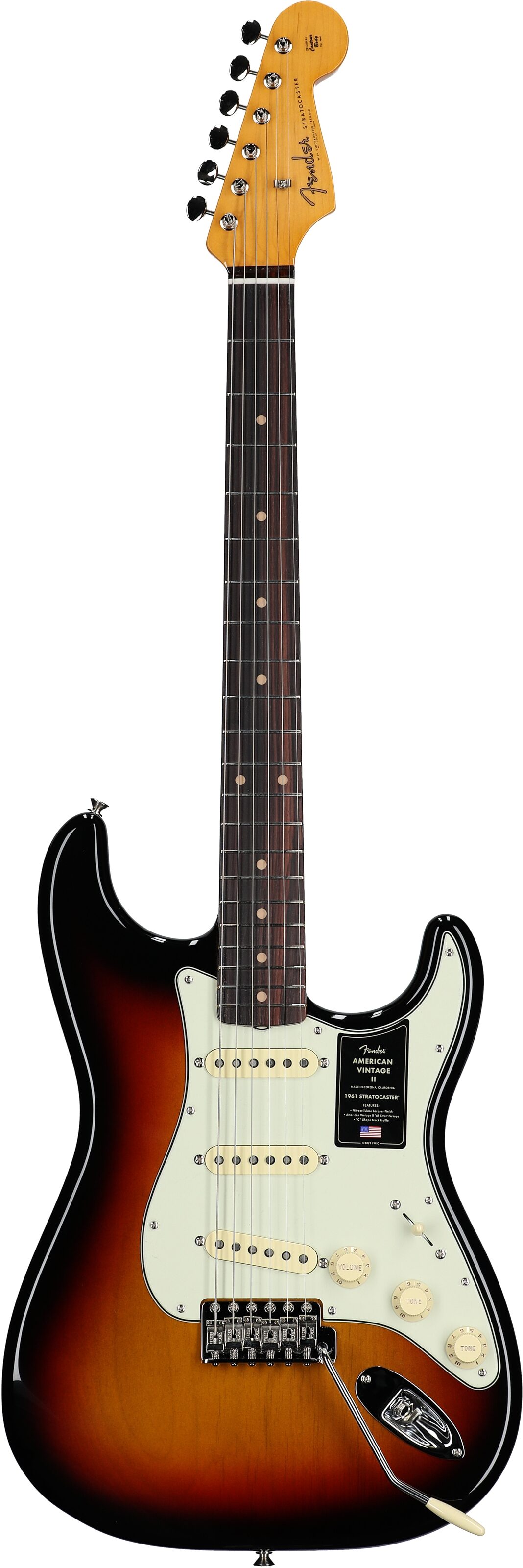 Fender American Vintage II 1961 Stratocaster Electric Guitar, Rosewood Fingerboard (with Case) 2 Fender American Vintage II 1961 Stratocaster Electric Guitar, Rosewood Fingerboard (with Case)