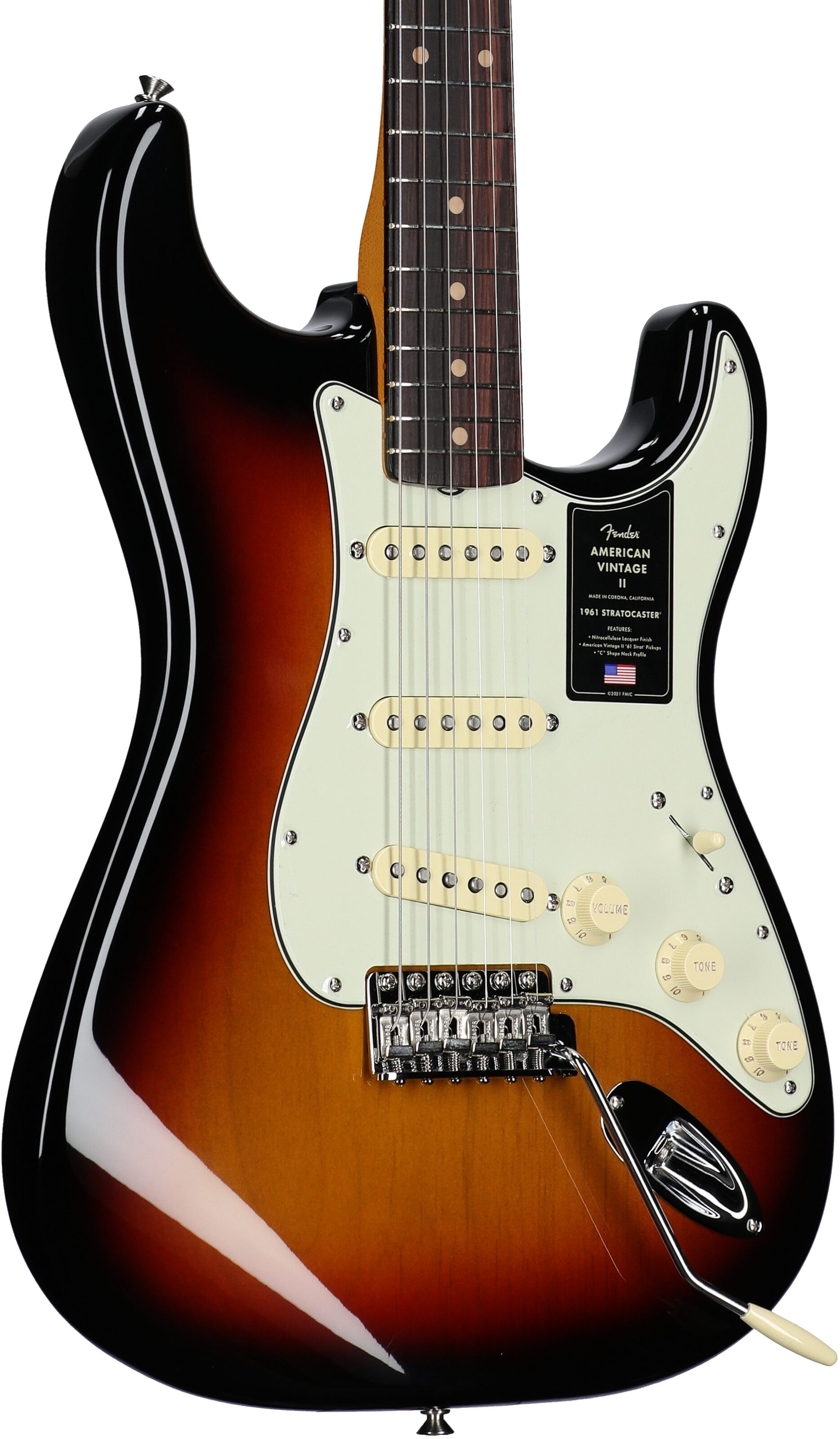Fender American Vintage II 1961 Stratocaster Electric Guitar, Rosewood Fingerboard (with Case) 3 Fender American Vintage II 1961 Stratocaster Electric Guitar, Rosewood Fingerboard (with Case)