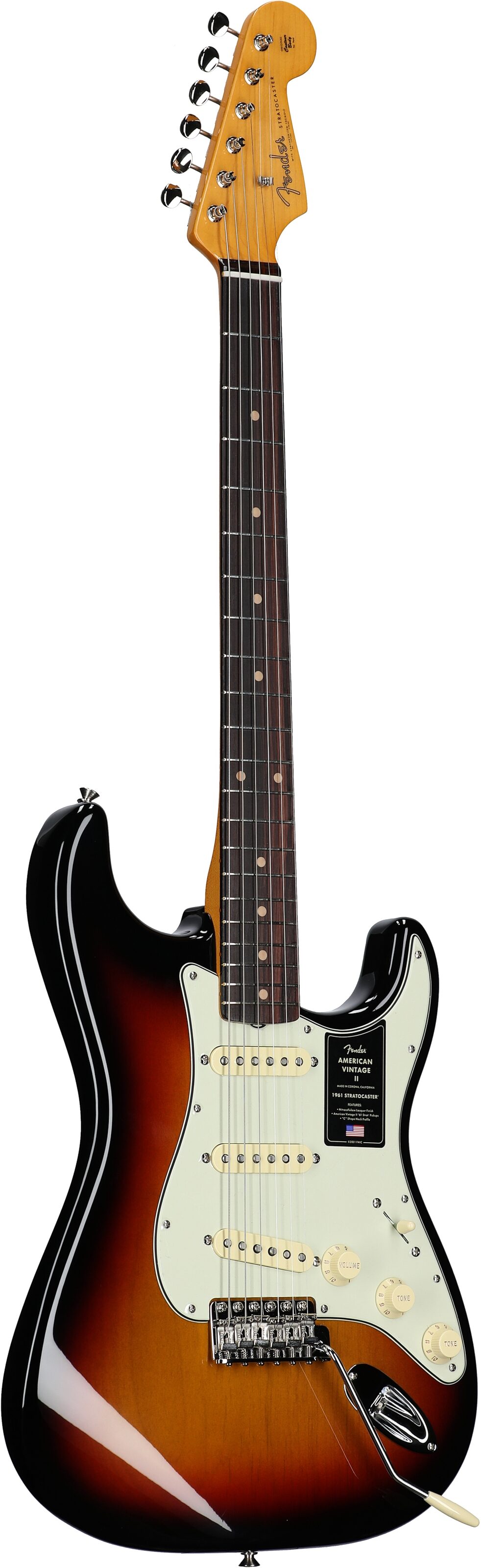 Fender American Vintage II 1961 Stratocaster Electric Guitar, Rosewood Fingerboard (with Case) 6 Fender American Vintage II 1961 Stratocaster Electric Guitar, Rosewood Fingerboard (with Case)