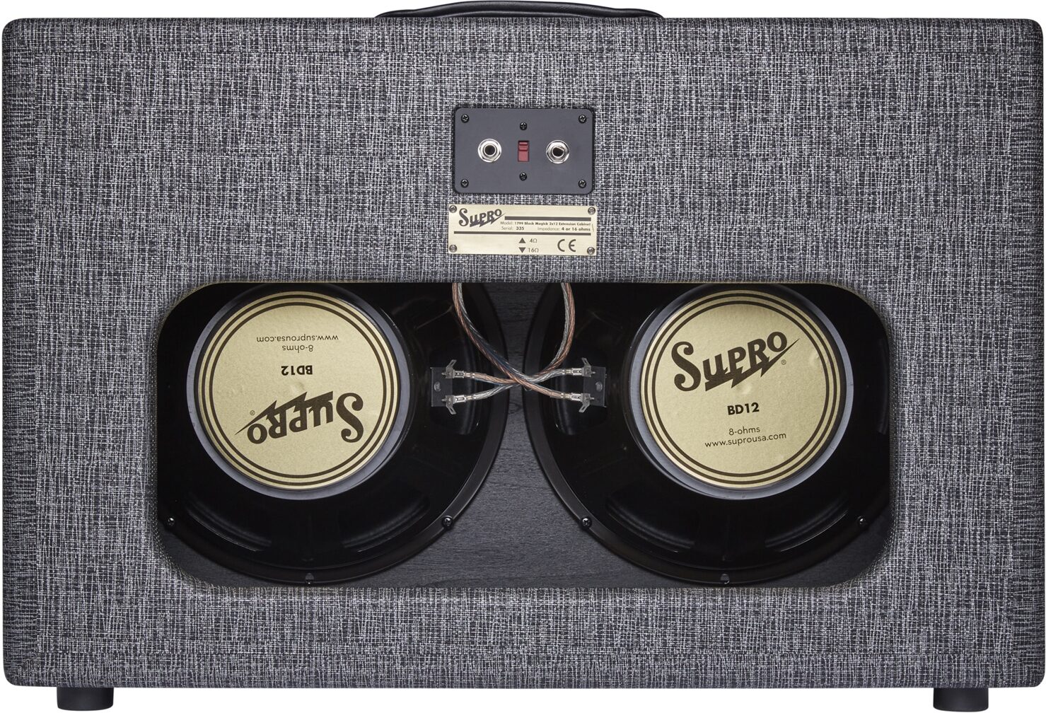 Supro Black Magick Guitar Speaker Cabinet (150 Watts, 2x12") 2 Supro Black Magick Guitar Speaker Cabinet (150 Watts, 2x12")