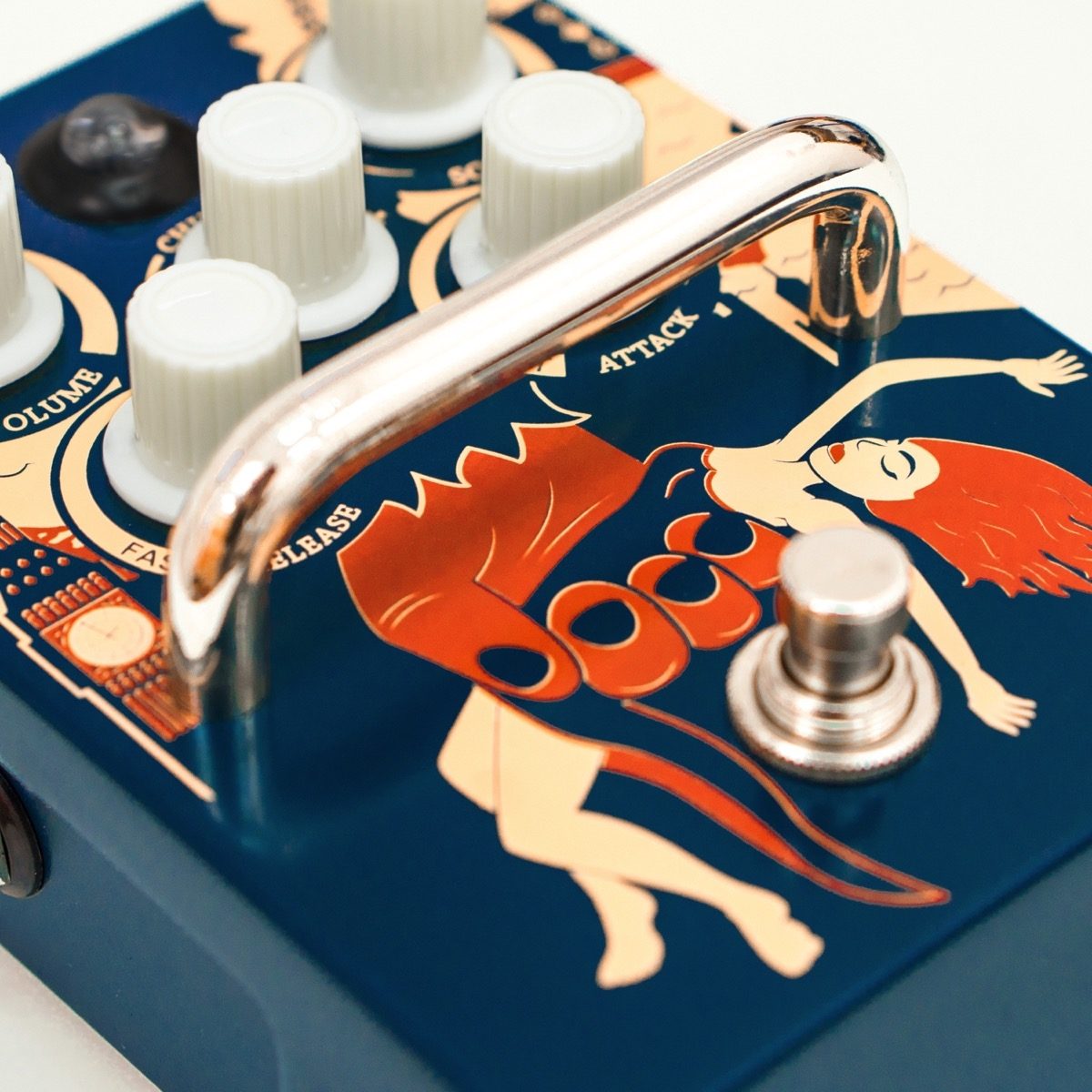 Orange Kongpressor Analog Class A Compression Pedal 6 Orange Kongpressor Analog Class A Compression Pedal