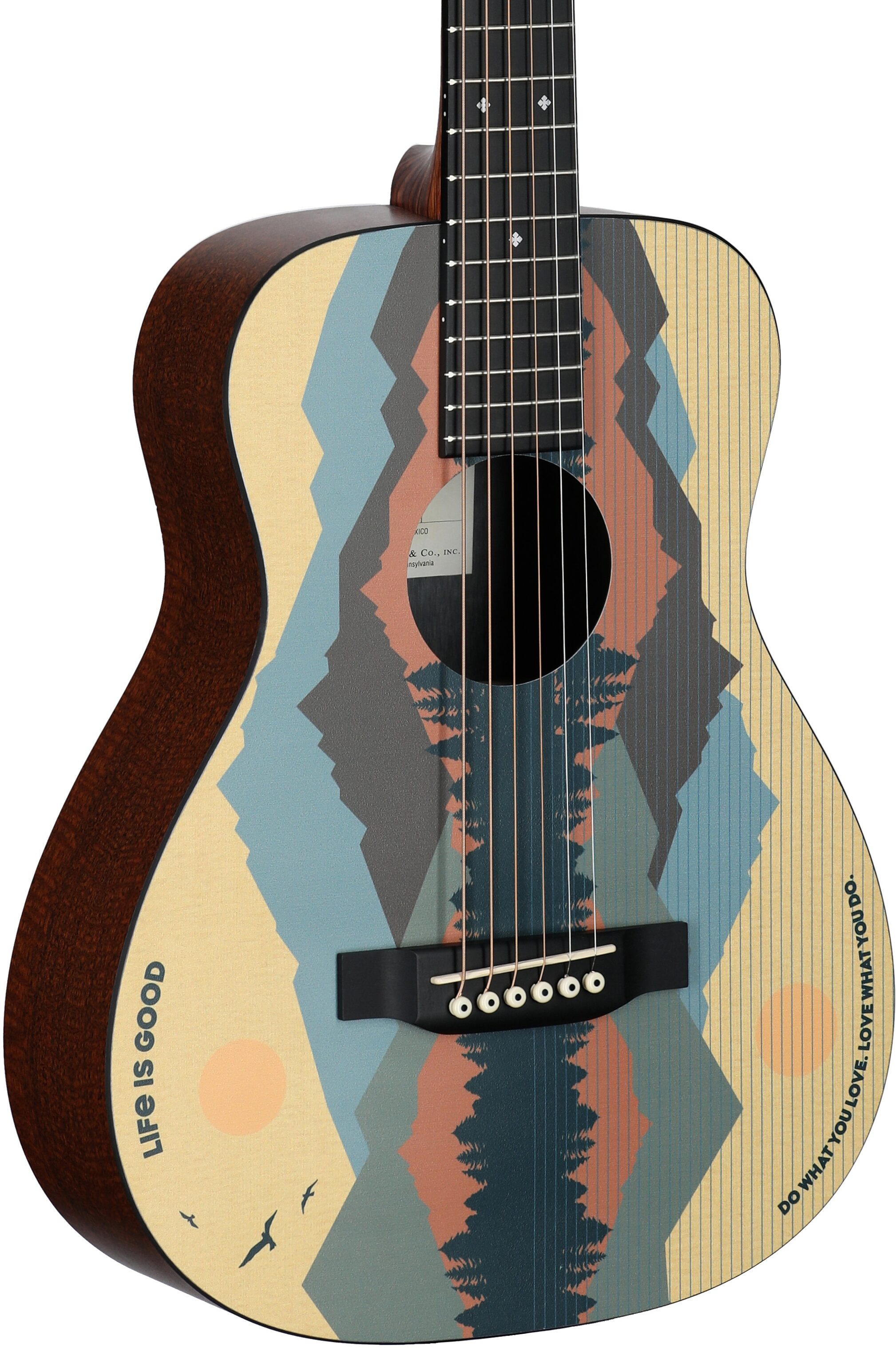 Martin x Life is Good LX1 Travel Acoustic Guitar