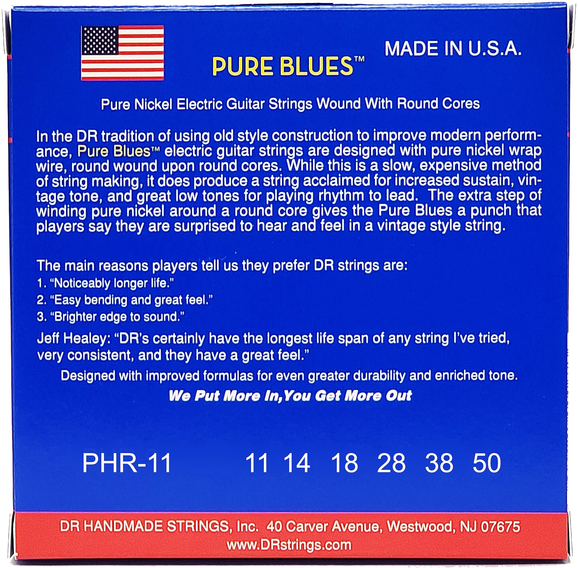 DR Strings Pure Blues Nickel Electric Guitar Strings 3 DR Strings Pure Blues Nickel Electric Guitar Strings