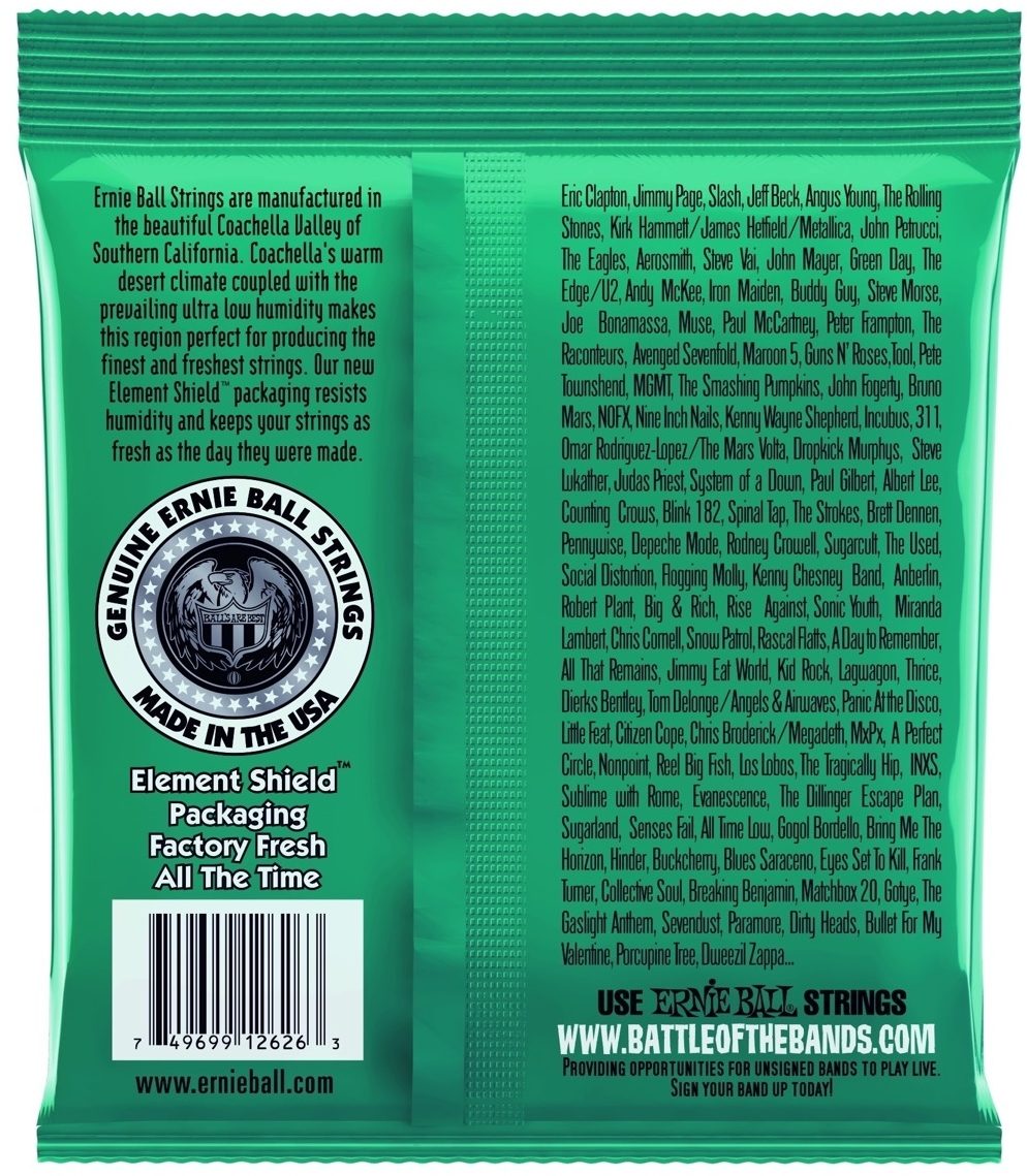 Ernie Ball Not Even Slinky Nickel Wound Electric Guitar Strings - 12-56 Gauge 2 Ernie Ball Not Even Slinky Nickel Wound Electric Guitar Strings - 12-56 Gauge