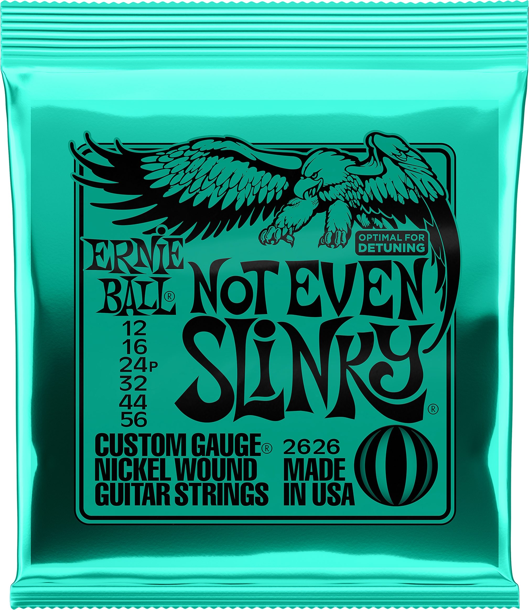 Ernie Ball Not Even Slinky Nickel Wound Electric Guitar Strings - 12-56 Gauge 4 Ernie Ball Not Even Slinky Nickel Wound Electric Guitar Strings - 12-56 Gauge