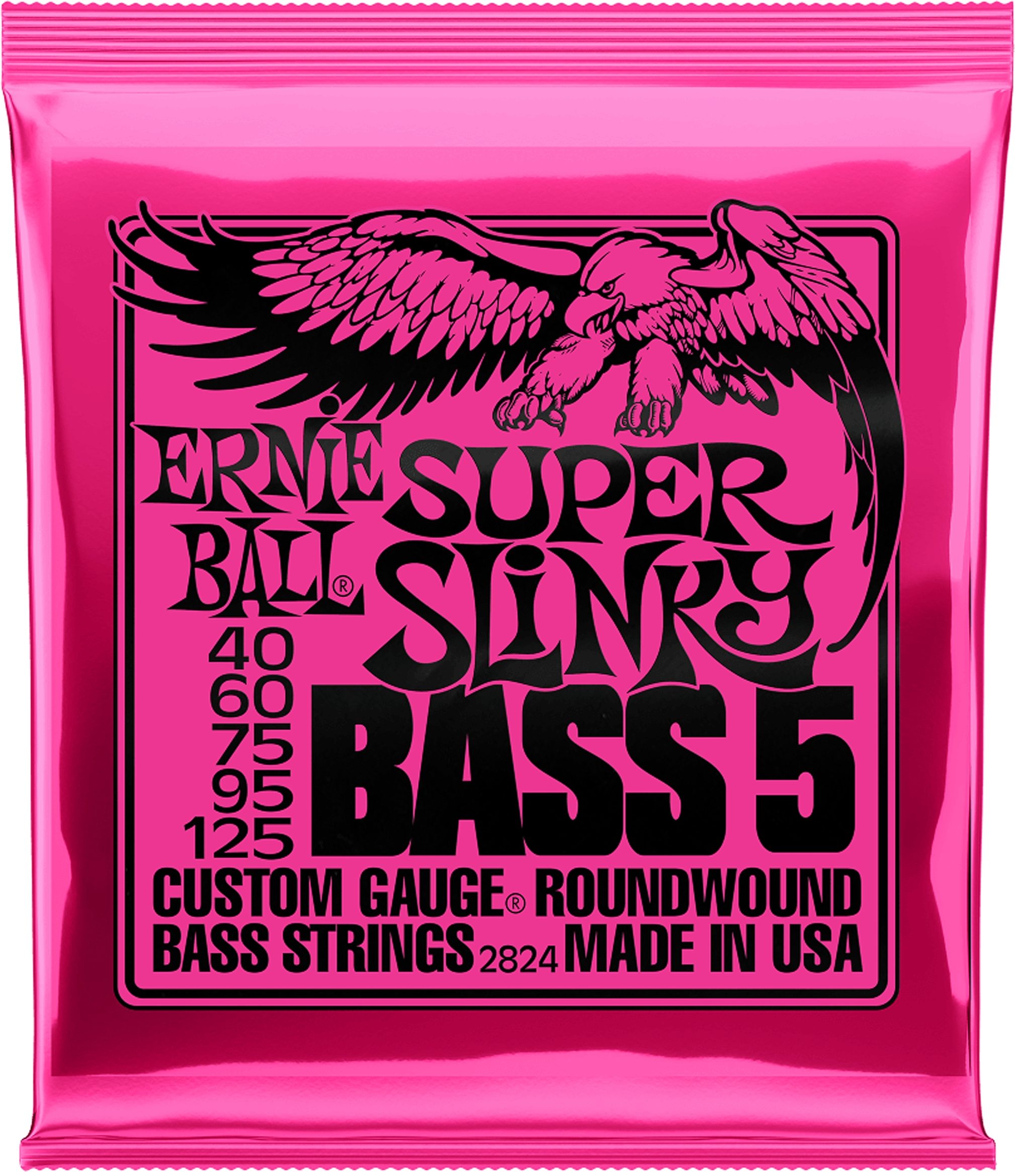 Ernie Ball Super Slinky 5-String Nickel Wound Electric Bass Strings