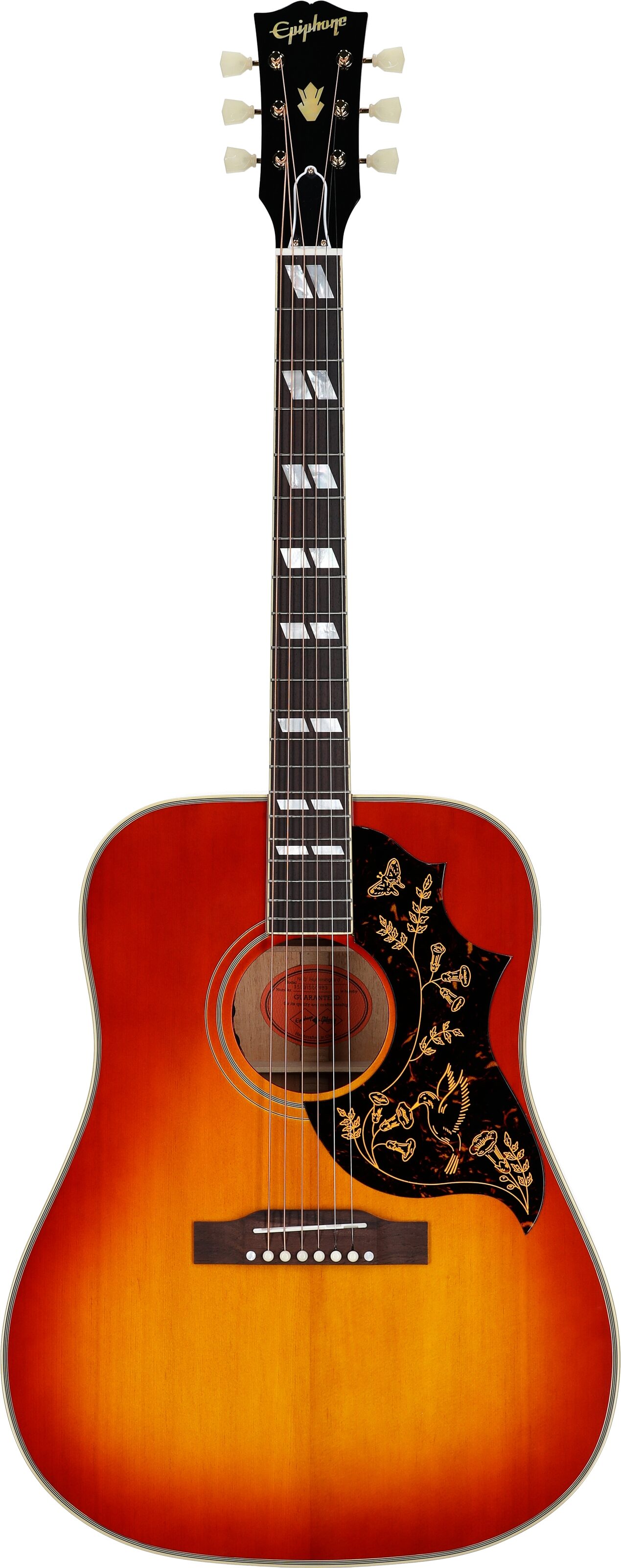 Epiphone Inspired by Gibson Custom 1960 Hummingbird Acoustic-Electric Guitar (with Case) 2 Epiphone Inspired by Gibson Custom 1960 Hummingbird Acoustic-Electric Guitar (with Case)