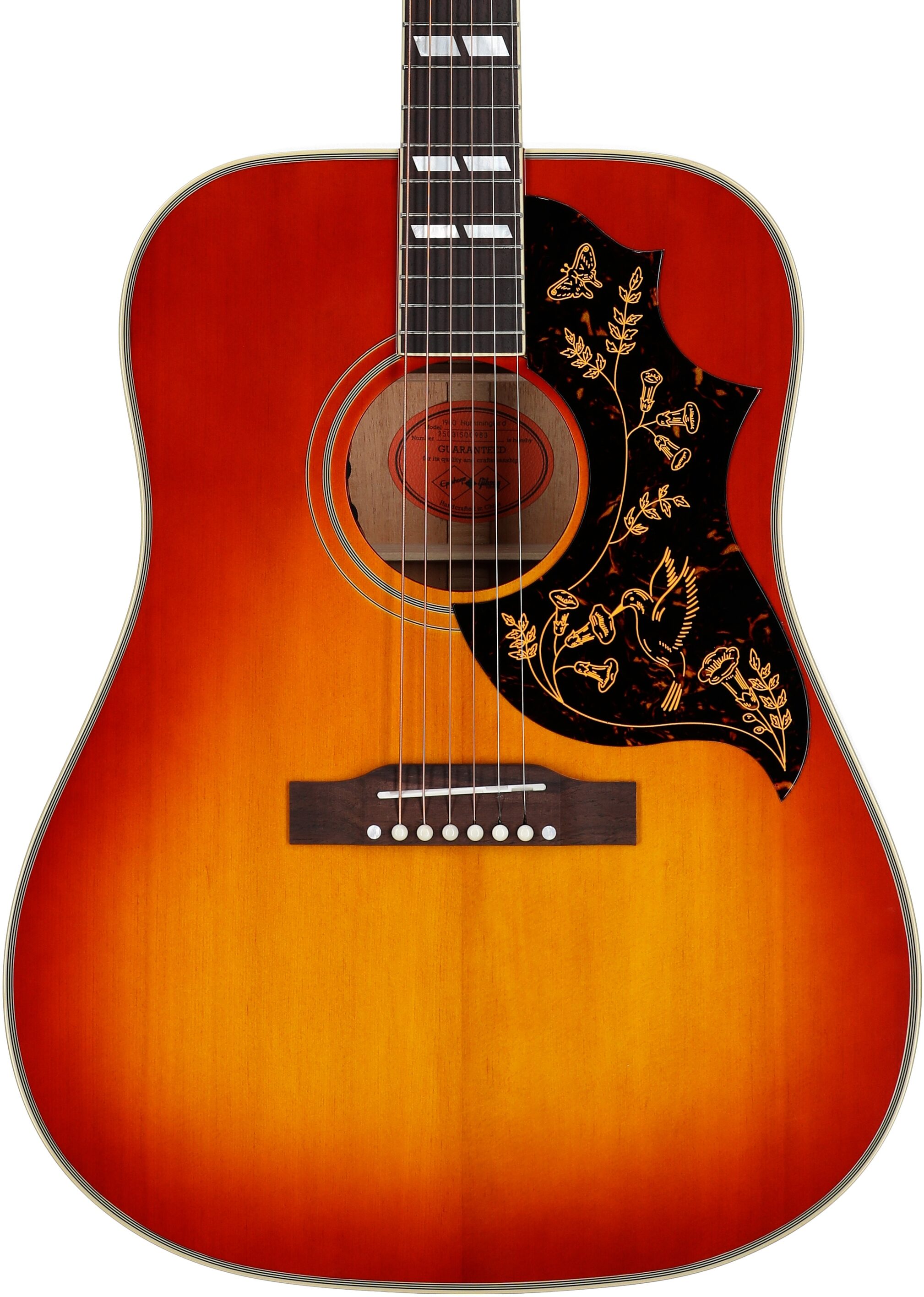 Epiphone Inspired by Gibson Custom 1960 Hummingbird Acoustic-Electric Guitar (with Case) 5 Epiphone Inspired by Gibson Custom 1960 Hummingbird Acoustic-Electric Guitar (with Case)