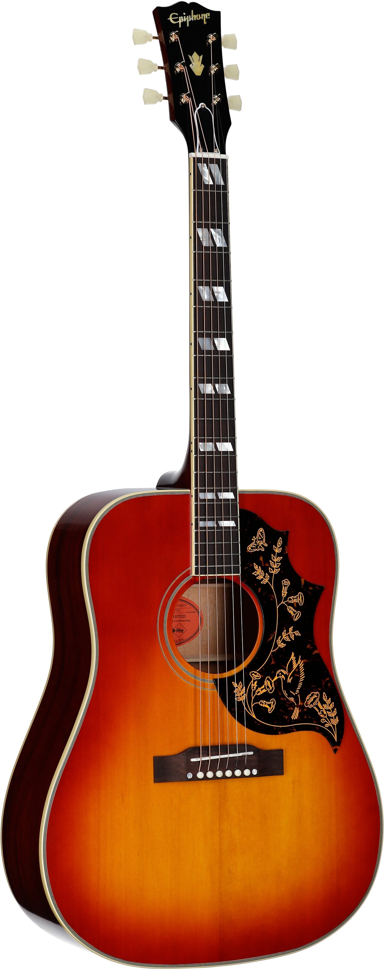 Epiphone Inspired by Gibson Custom 1960 Hummingbird Acoustic-Electric Guitar (with Case) 6 Epiphone Inspired by Gibson Custom 1960 Hummingbird Acoustic-Electric Guitar (with Case)
