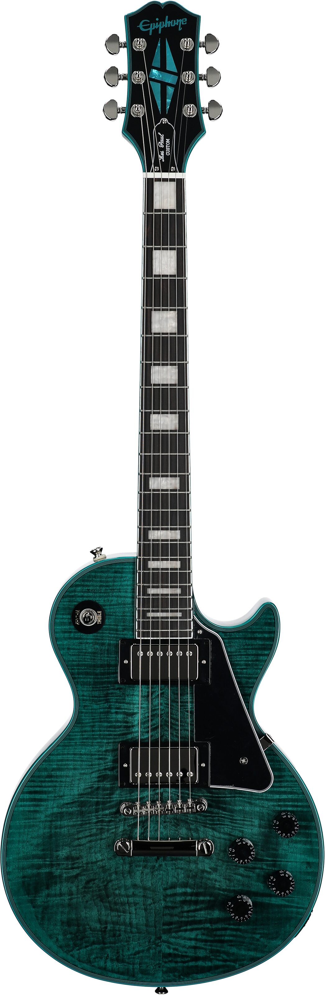 Epiphone Exclusive Inspired by Gibson Les Paul Custom Widow Electric Guitar (with Gig Bag) 2 Epiphone Exclusive Inspired by Gibson Les Paul Custom Widow Electric Guitar (with Gig Bag)