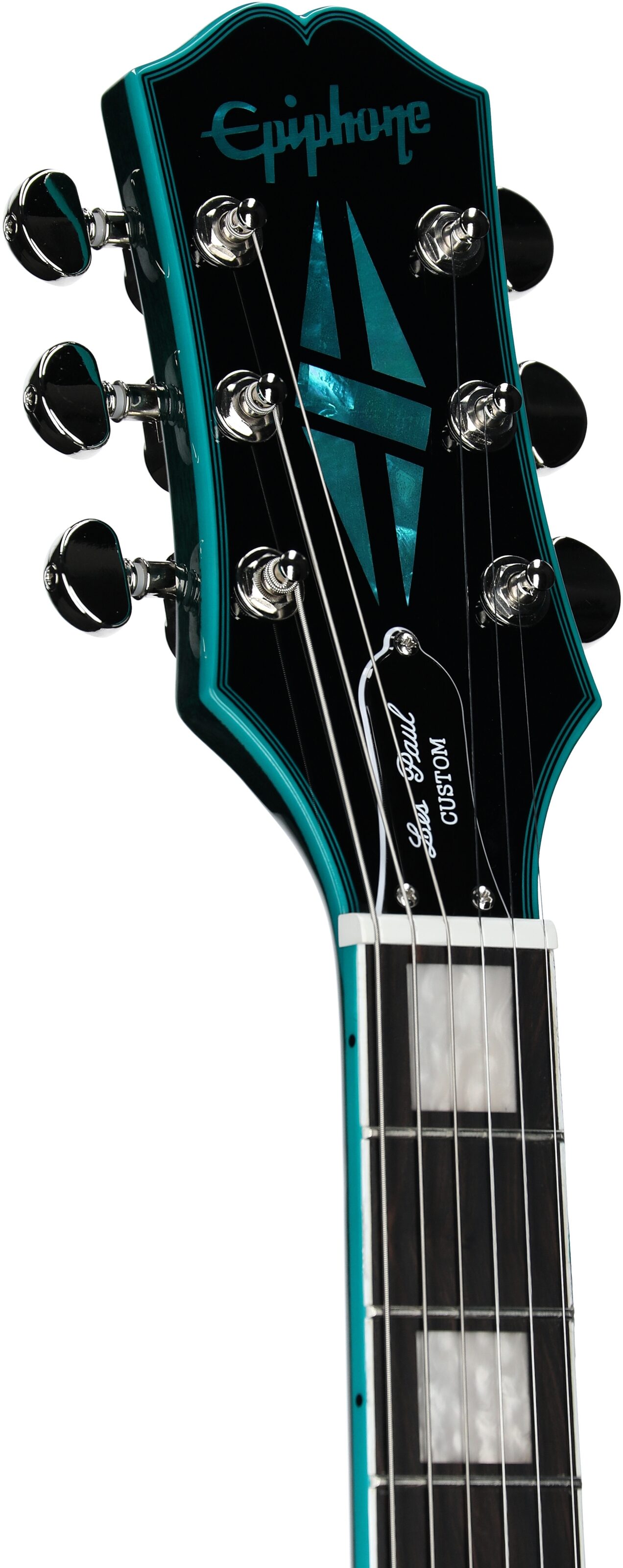 Epiphone Exclusive Inspired by Gibson Les Paul Custom Widow Electric Guitar (with Gig Bag) 5 Epiphone Exclusive Inspired by Gibson Les Paul Custom Widow Electric Guitar (with Gig Bag)