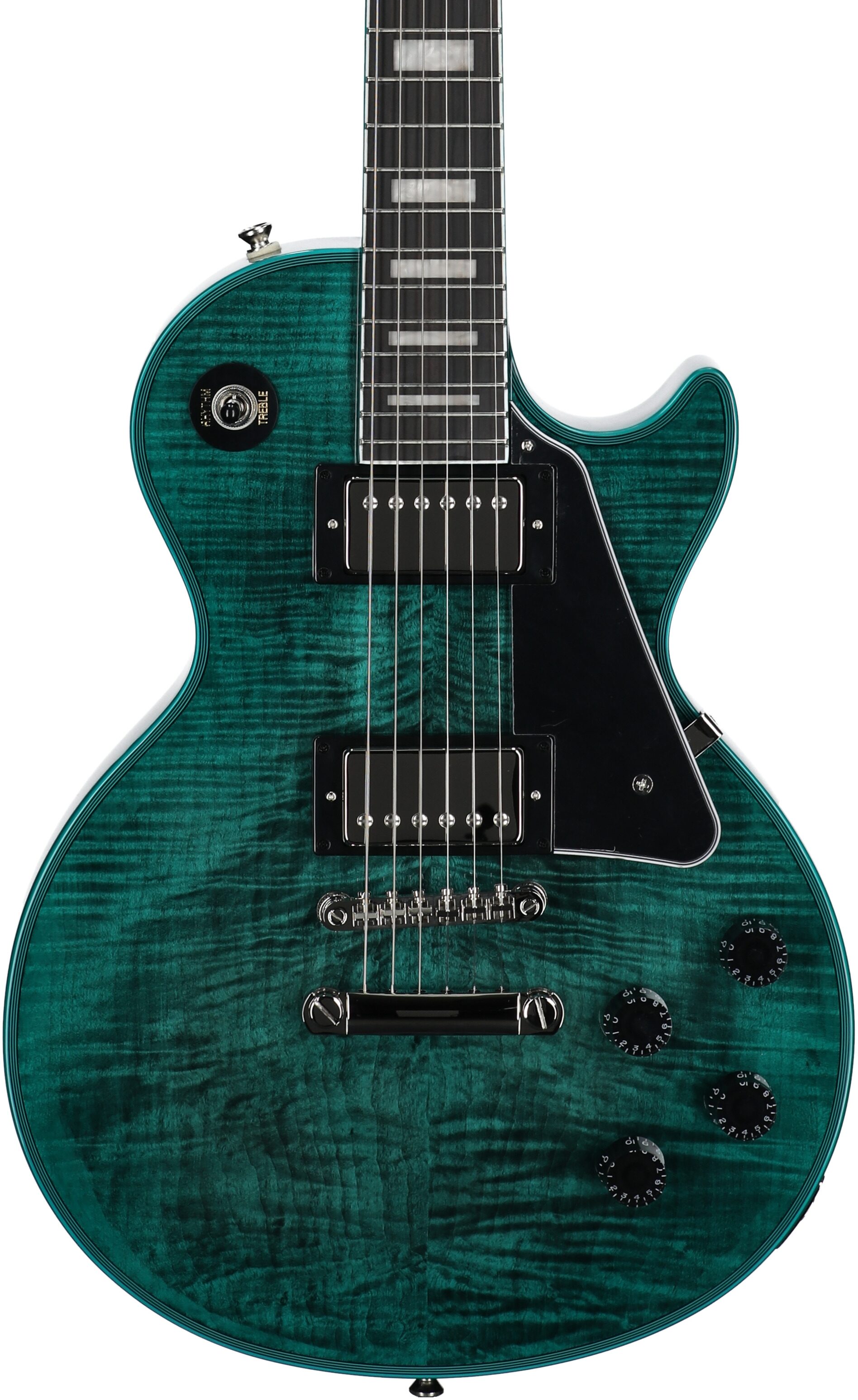 Epiphone Exclusive Inspired by Gibson Les Paul Custom Widow Electric Guitar (with Gig Bag) 1 Epiphone Exclusive Inspired by Gibson Les Paul Custom Widow Electric Guitar (with Gig Bag)