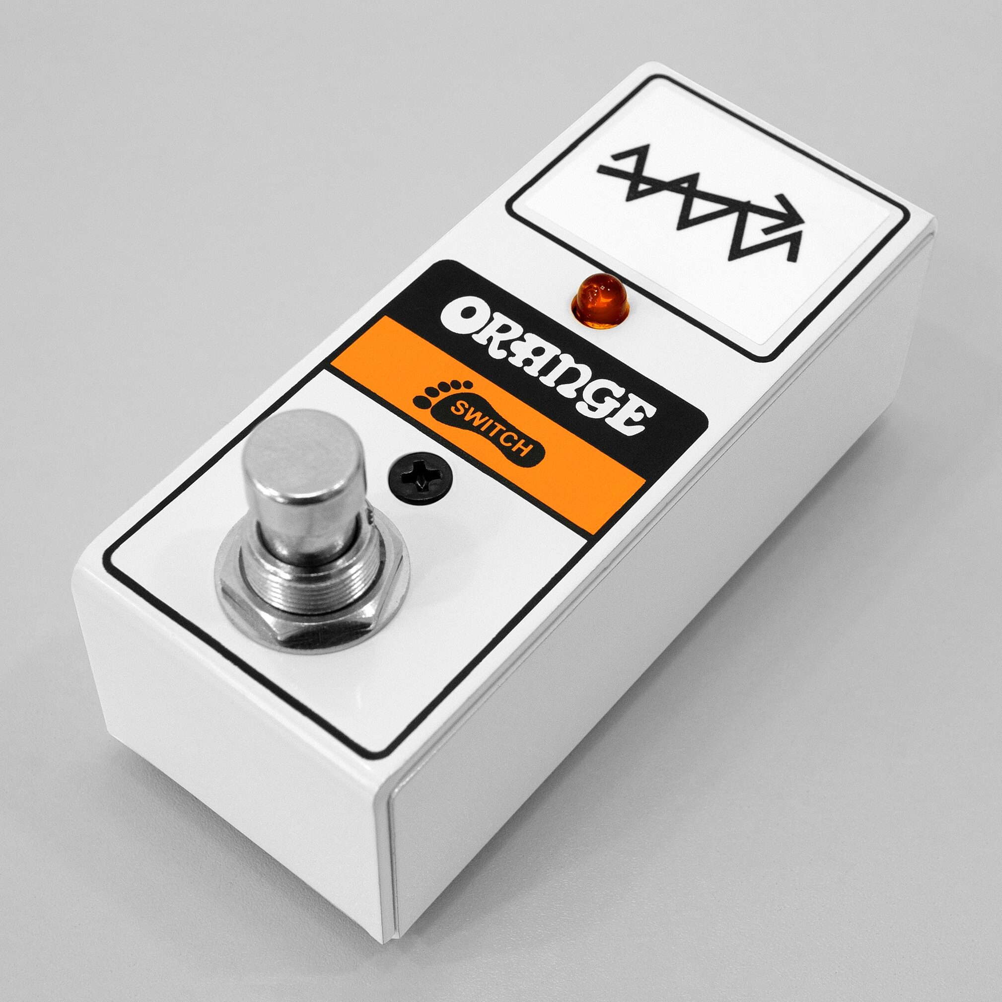 Orange Single Button Mini Footswitch