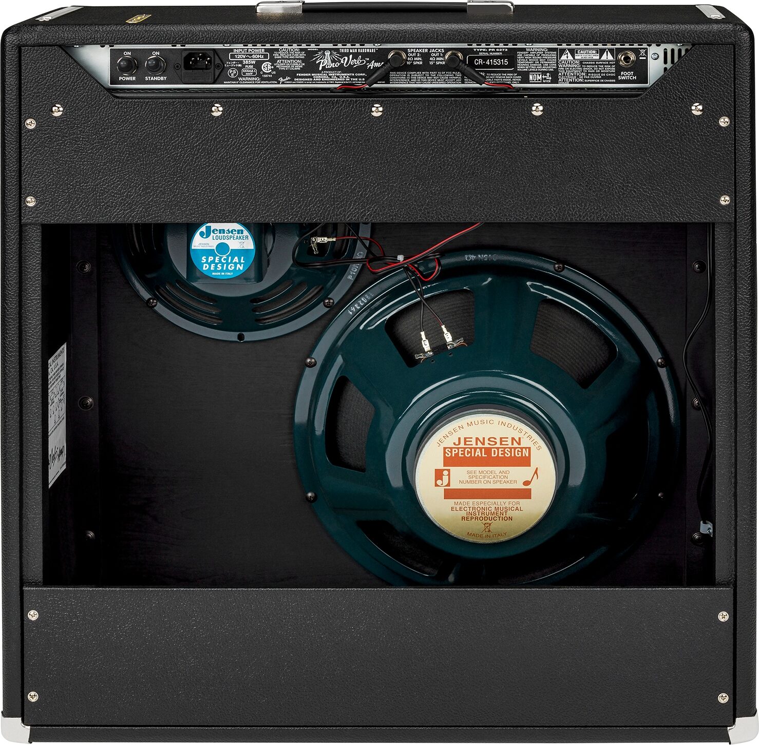 Fender Jack White Pano-Verb Tube Guitar Combo Amplifier (1x15", 1x10", 70 Watts) 4 Fender Jack White Pano-Verb Tube Guitar Combo Amplifier (1x15", 1x10", 70 Watts)