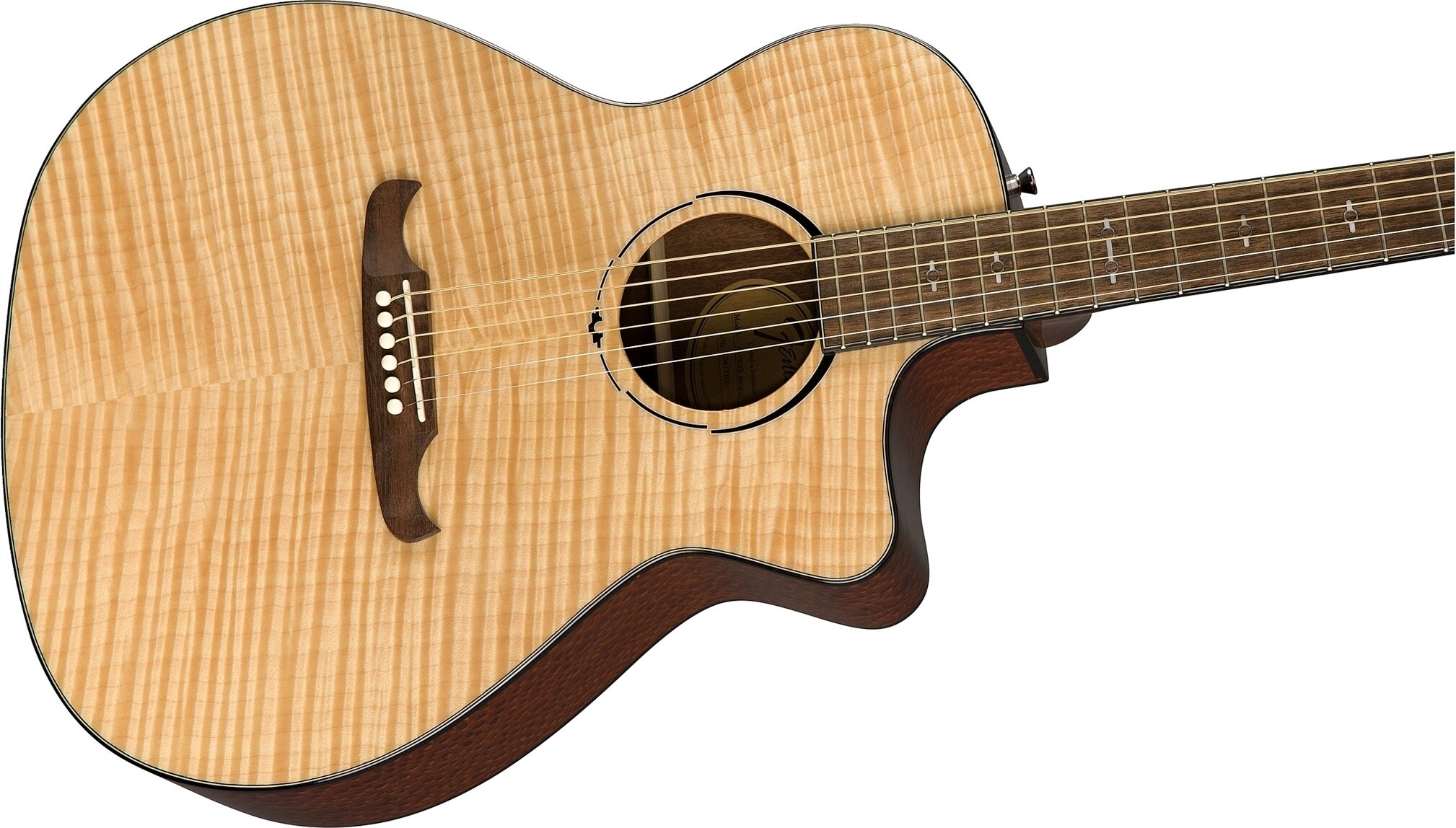 Fender FA-345CE Flame Maple Top Auditorium Acoustic-Electric Guitar 3 Fender FA-345CE Flame Maple Top Auditorium Acoustic-Electric Guitar