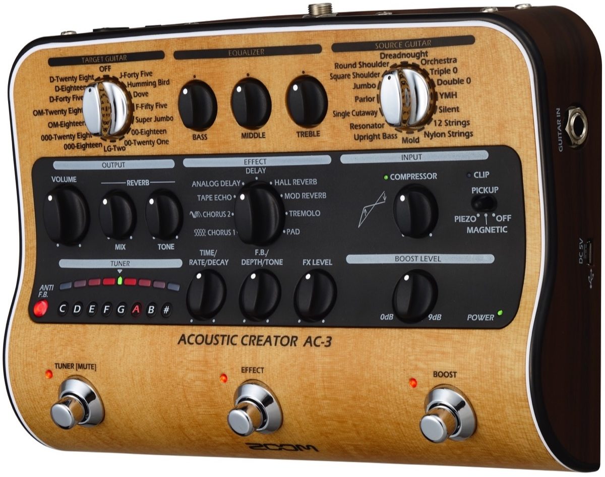 Zoom AC-3 Acoustic Creator Direct Box 2 Zoom AC-3 Acoustic Creator Direct Box