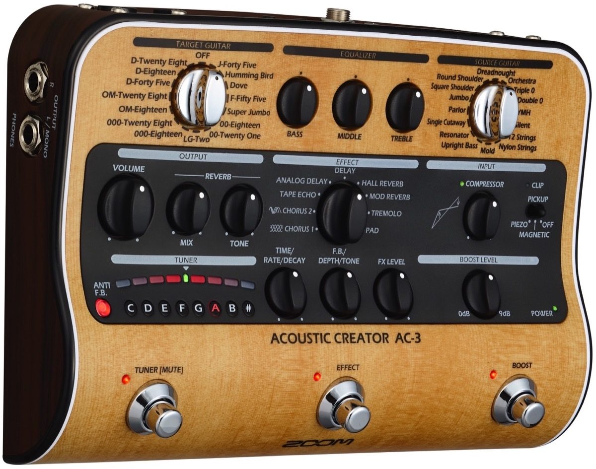Zoom AC-3 Acoustic Creator Direct Box 3 Zoom AC-3 Acoustic Creator Direct Box