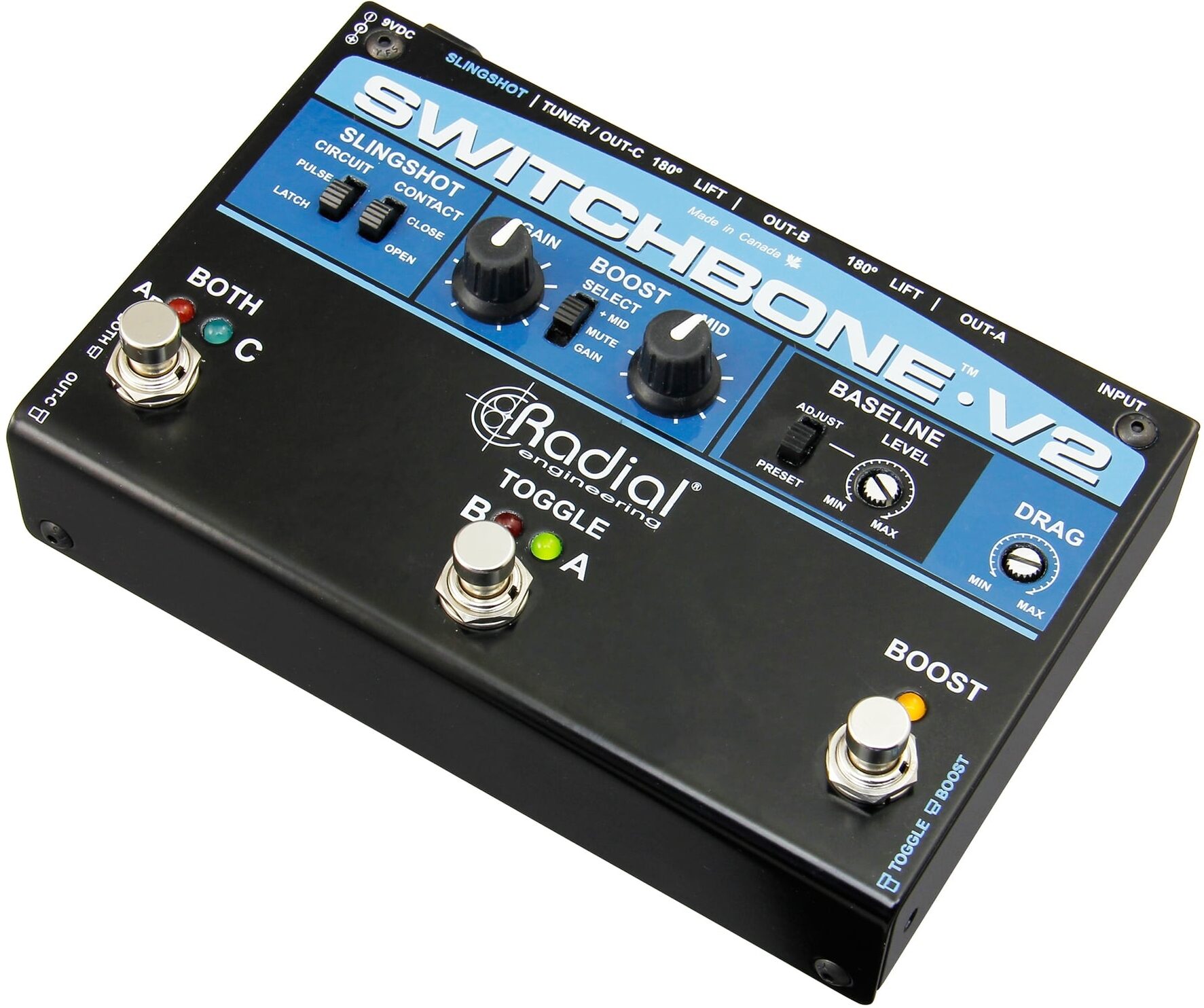 Radial Switchbone V2 ABY/C Switcher Pedal 7 Radial Switchbone V2 ABY/C Switcher Pedal