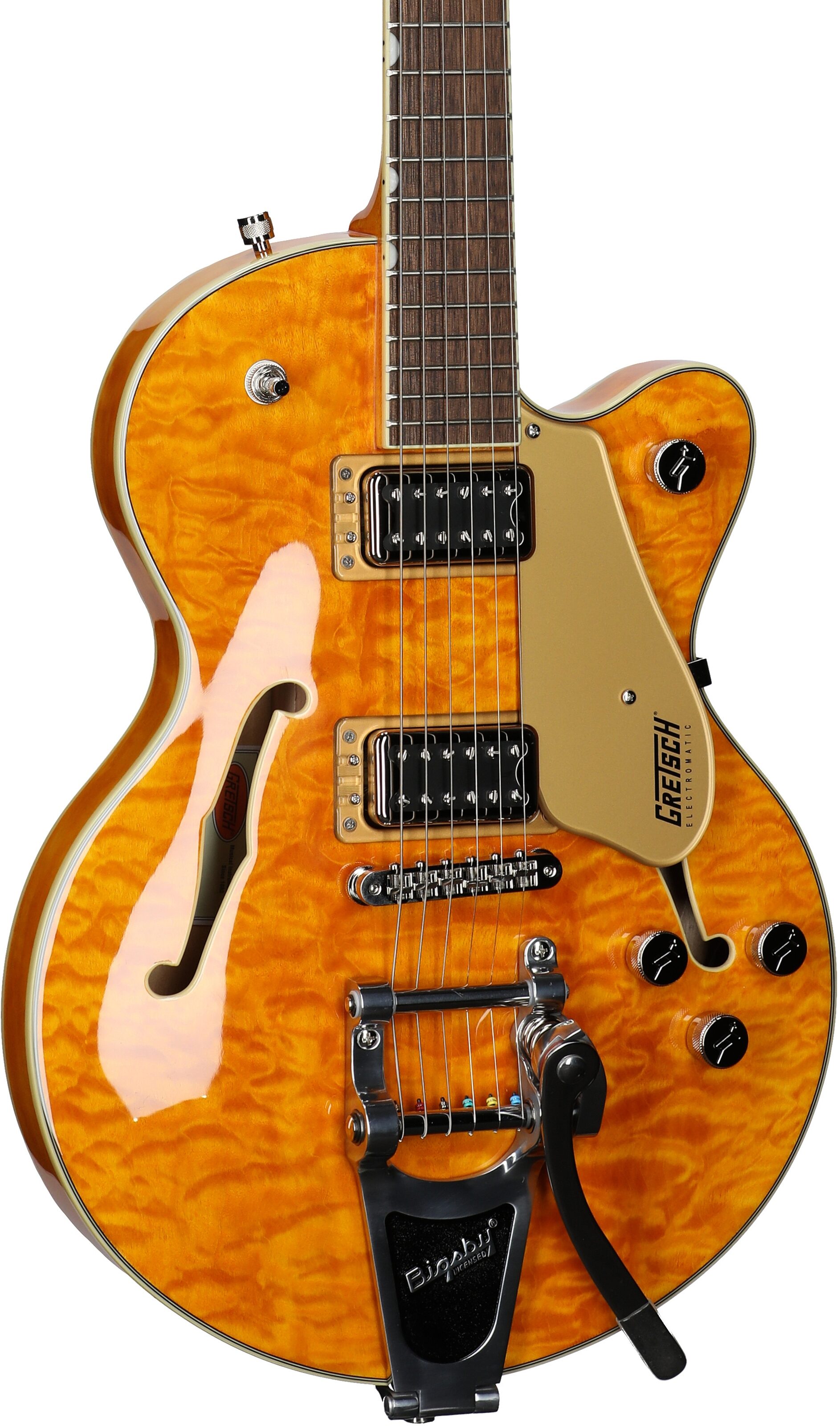 Gretsch G5655TQM Electromatic Center Block Junior Single-Cut Electric Guitar (with Bigsby Tremolo) 3 Gretsch G5655TQM Electromatic Center Block Junior Single-Cut Electric Guitar (with Bigsby Tremolo)