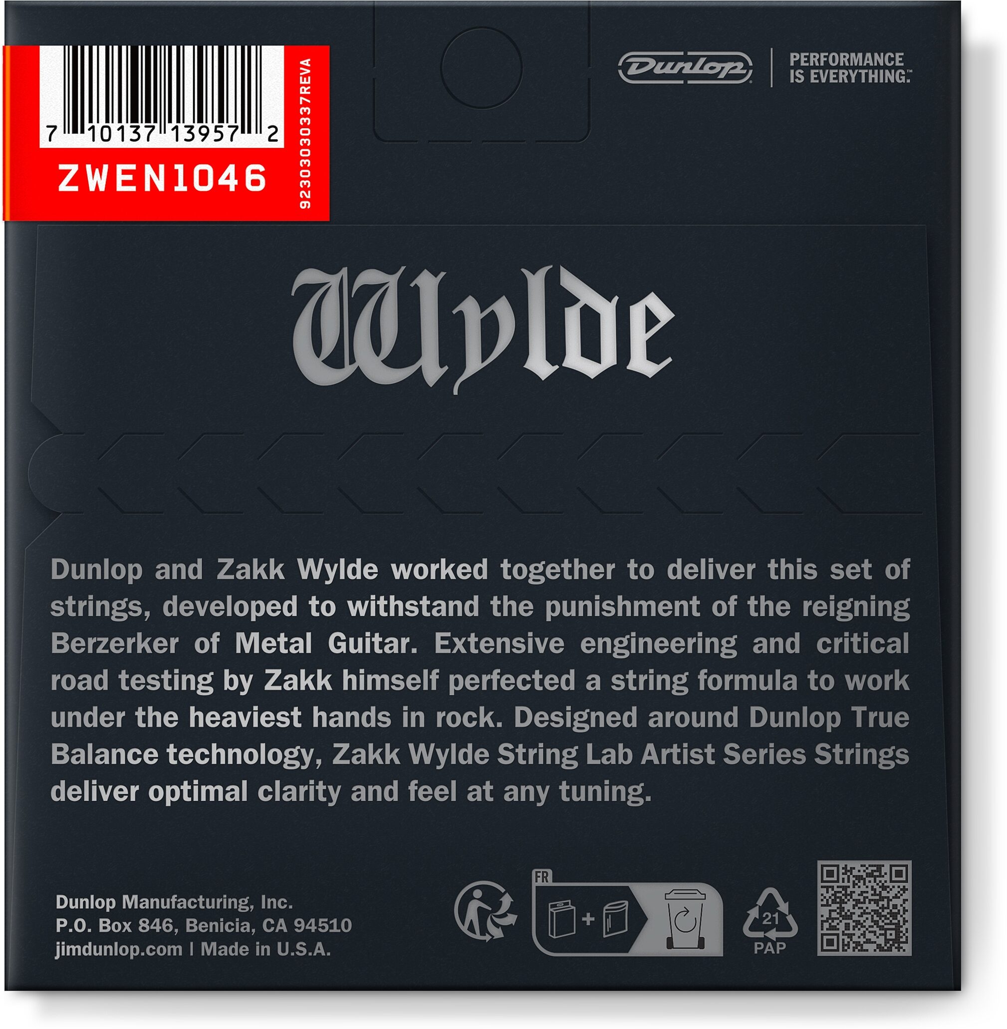 Dunlop Zakk Wylde Electric Guitar Strings 2 Dunlop Zakk Wylde Electric Guitar Strings