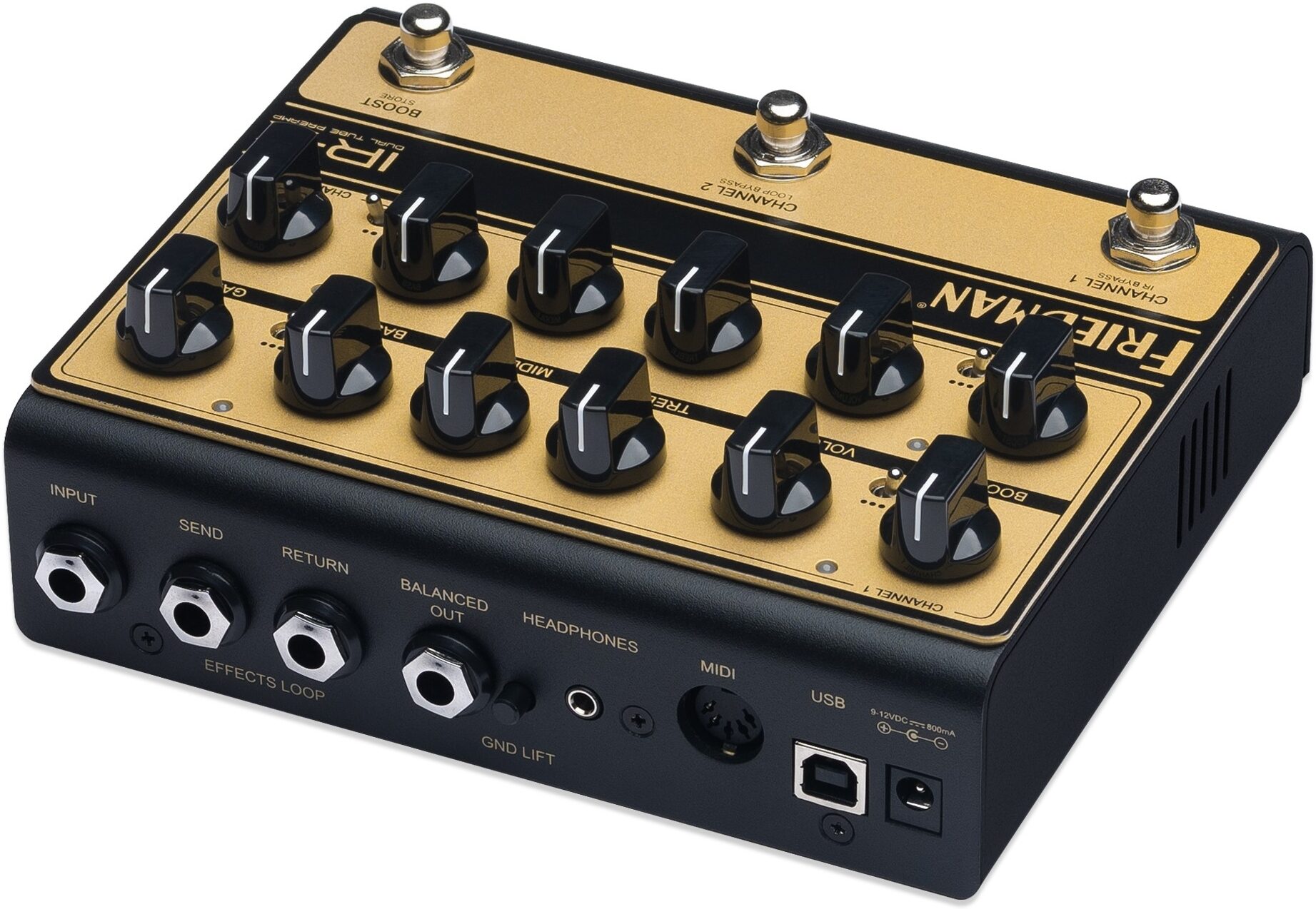 Friedman IR-X Dual-Channel Tube Preamp High Voltage DI/IR Direct Box 5 Friedman IR-X Dual-Channel Tube Preamp High Voltage DI/IR Direct Box