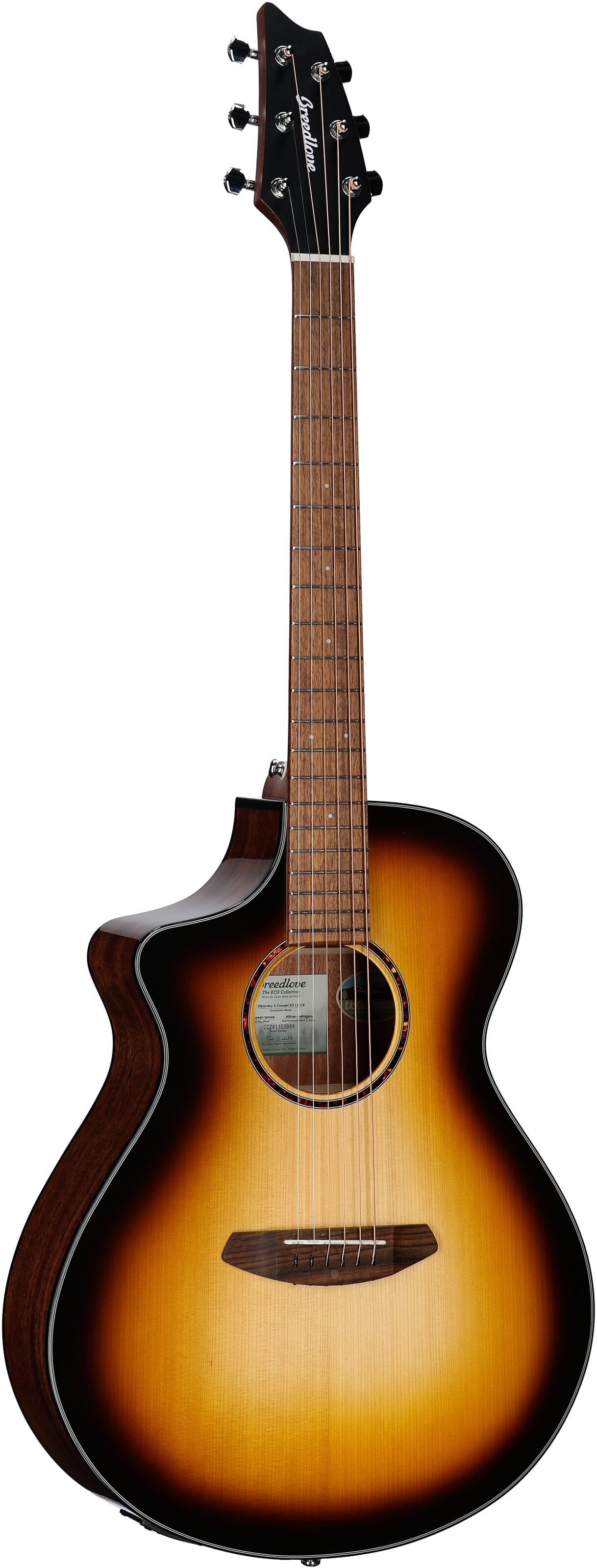 Breedlove Discovery S Concert CE Acoustic Guitar, Left-Handed 6 Breedlove Discovery S Concert CE Acoustic Guitar, Left-Handed