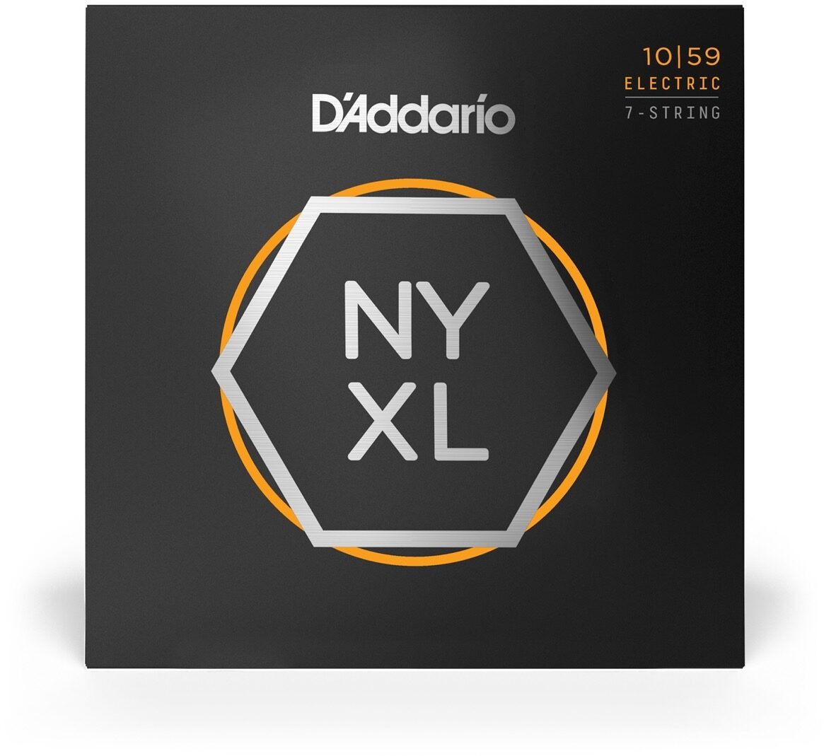 D'Addario NYXL Nickel Wound Electric Guitar Strings, 7-String