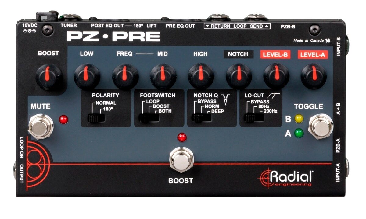 Radial Tonebone PZPRE Acoustic Instrument Preamp