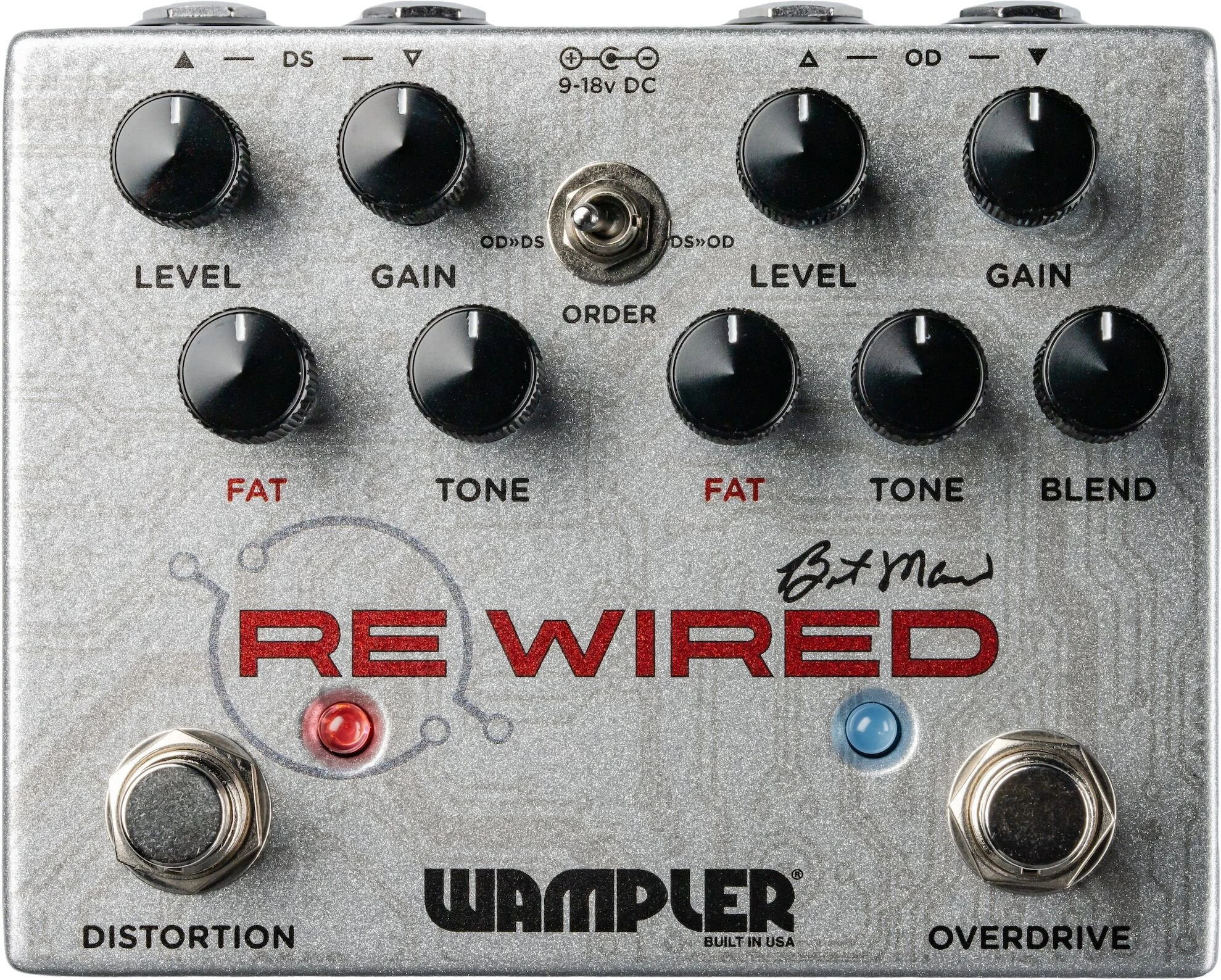 Wampler ReWired Brent Mason Signature Overdrive/Distortion Pedal 1 Wampler ReWired Brent Mason Signature Overdrive/Distortion Pedal