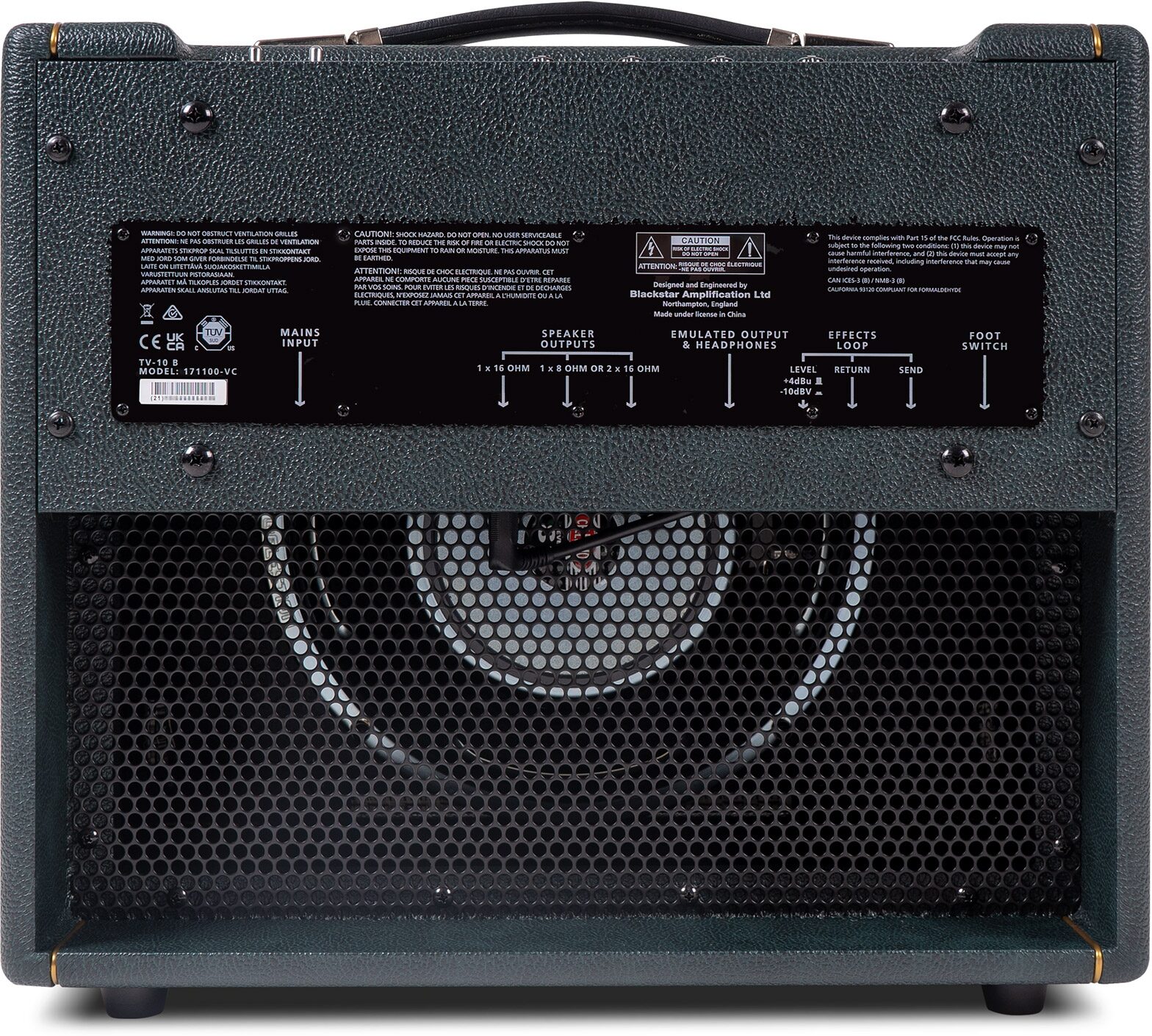 Blackstar TV-10B Guitar Combo Amplifier (1x12", 10 Watts) 4 Blackstar TV-10B Guitar Combo Amplifier (1x12", 10 Watts)