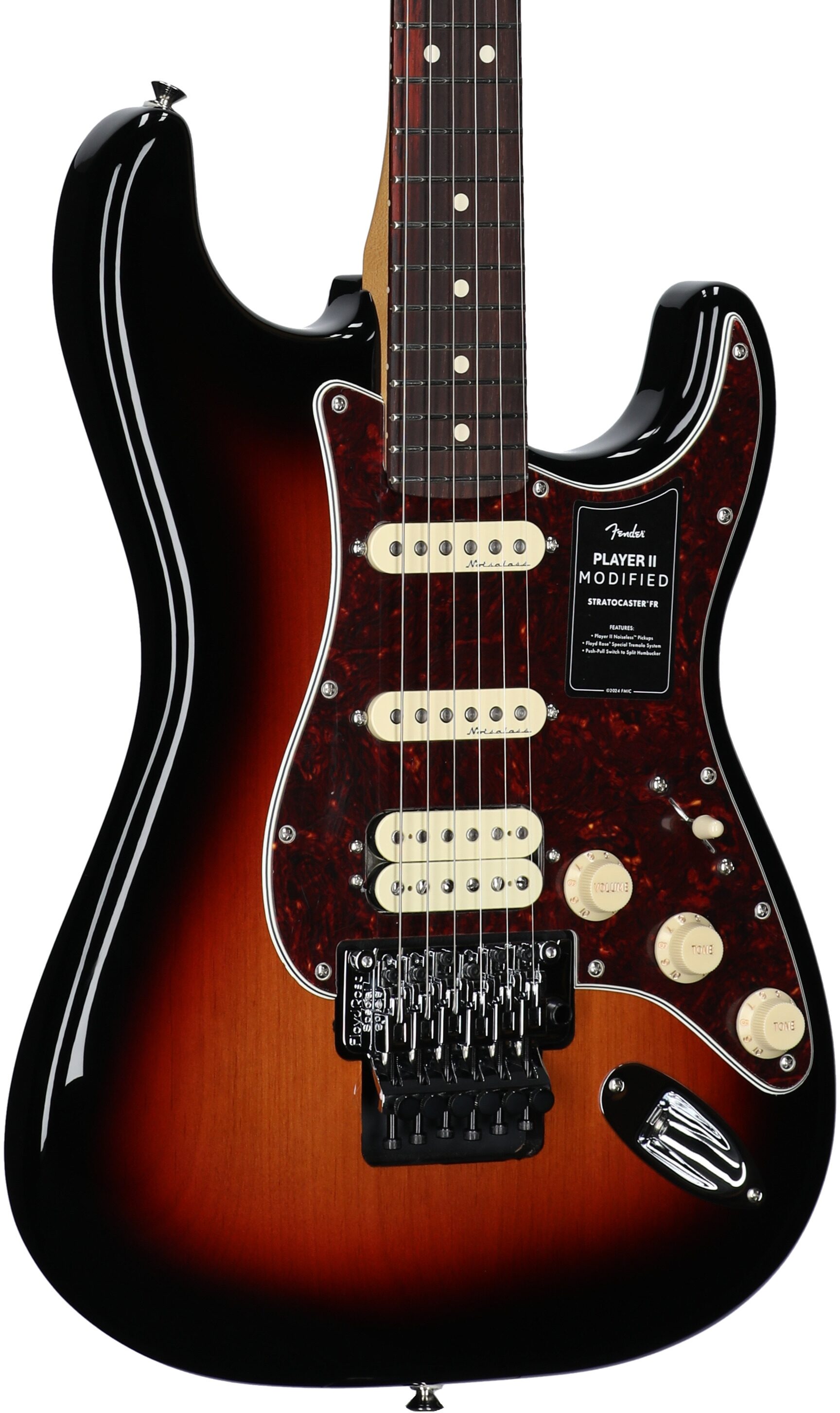 Fender Player II Modified Stratocaster HSS FR Electric Guitar, Rosewood Fingerboard (with Gig Bag) 3 Fender Player II Modified Stratocaster HSS FR Electric Guitar, Rosewood Fingerboard (with Gig Bag)