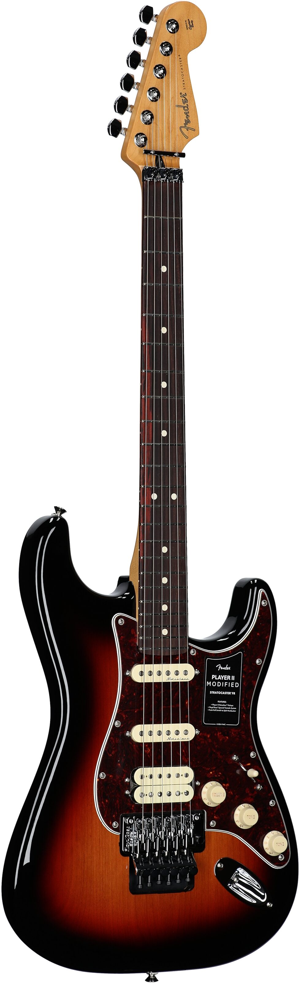 Fender Player II Modified Stratocaster HSS FR Electric Guitar, Rosewood Fingerboard (with Gig Bag) 6 Fender Player II Modified Stratocaster HSS FR Electric Guitar, Rosewood Fingerboard (with Gig Bag)