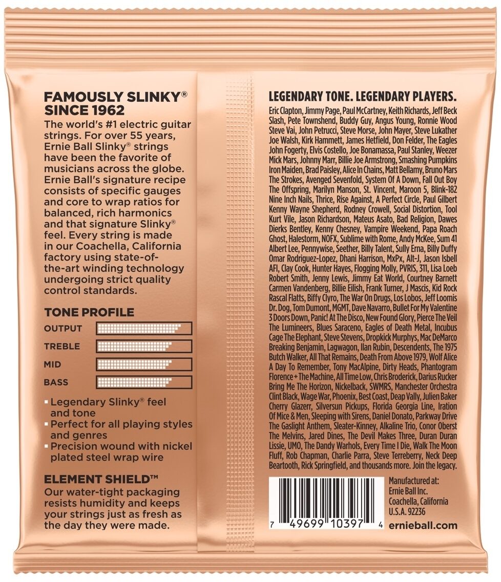 Ernie Ball Turbo Slinky Electric Strings 2 Ernie Ball Turbo Slinky Electric Strings