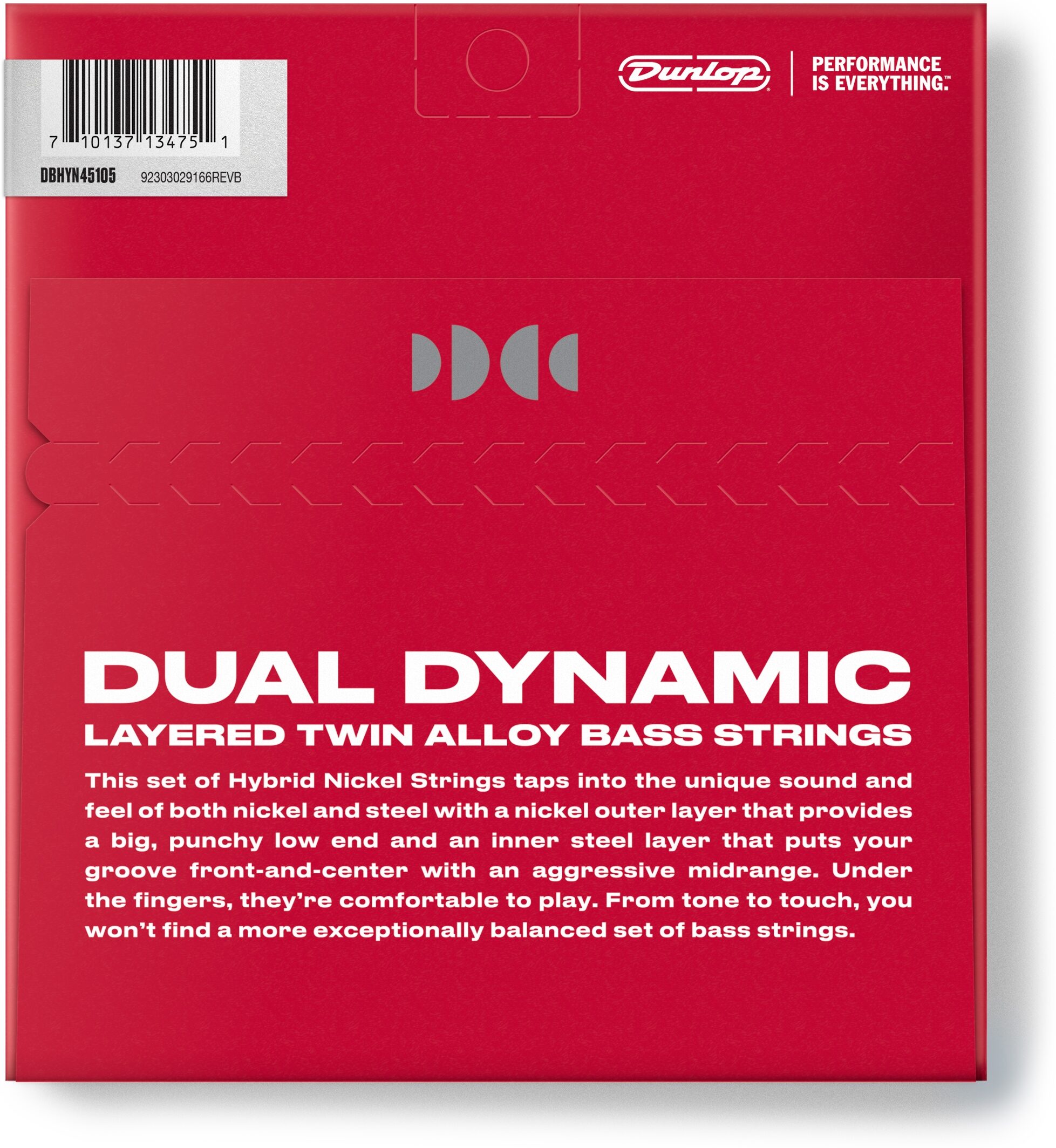 Dunlop DBHYN45105 Hybrid Nickel Bass Strings Pack