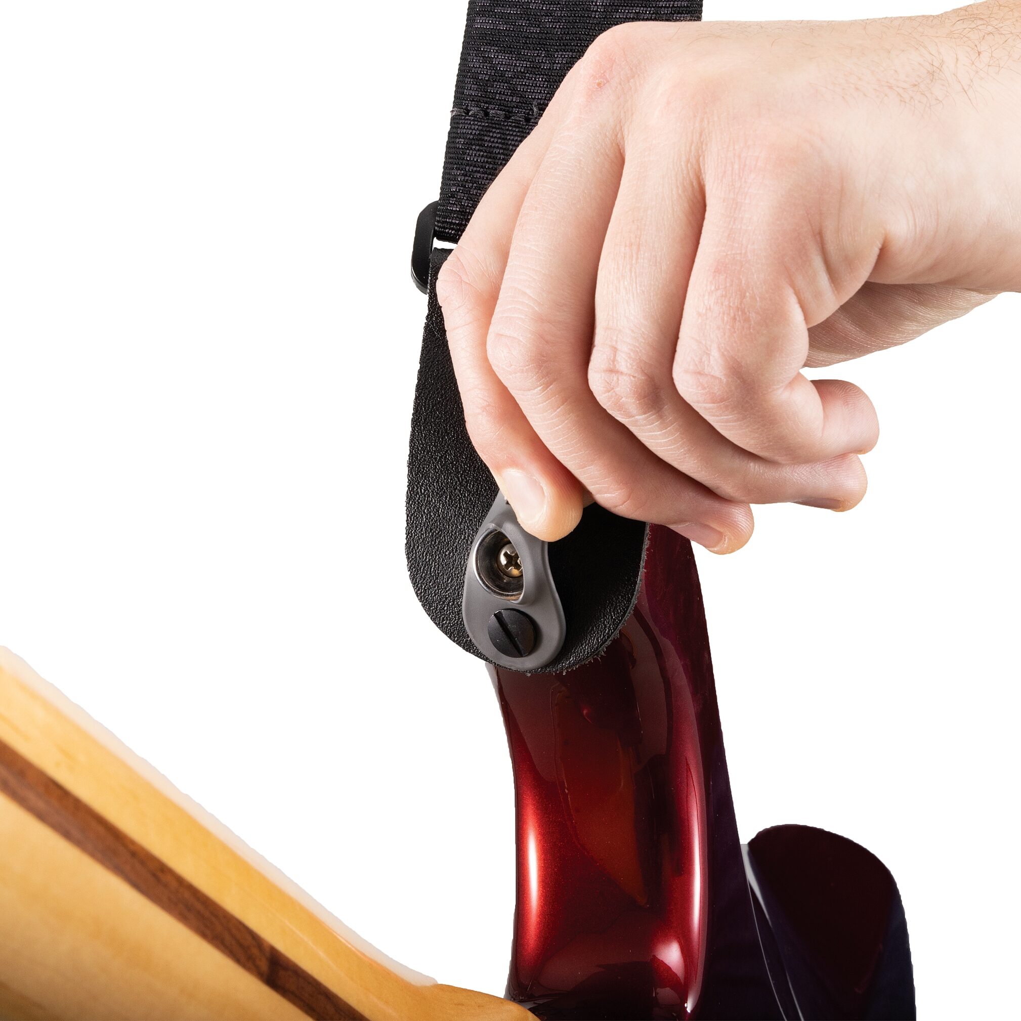 D'Addario Pad Lock Woven Guitar Strap 1 D'Addario Pad Lock Woven Guitar Strap