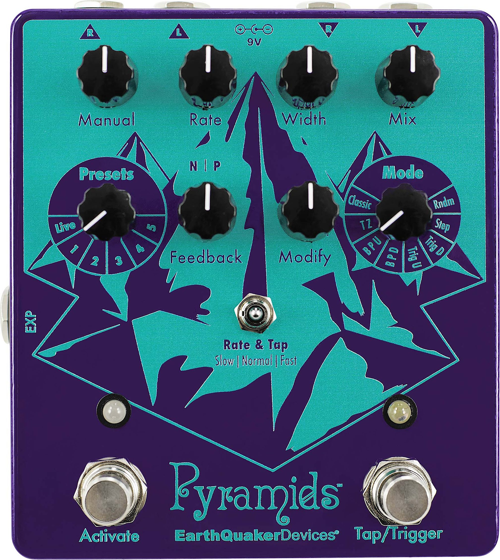 EarthQuaker Devices Pyramids Stereo Flanger Pedal