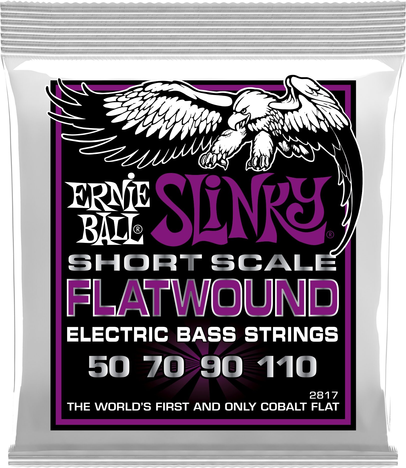 Ernie Ball Flatwound Short Scale Bass Guitar String Set