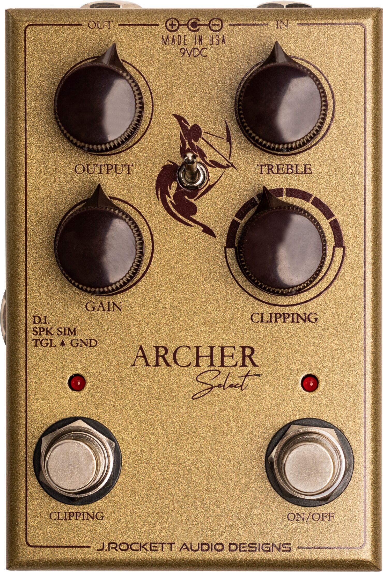 J. Rockett Audio Designs Archer Select Overdrive Pedal 1 J. Rockett Audio Designs Archer Select Overdrive Pedal